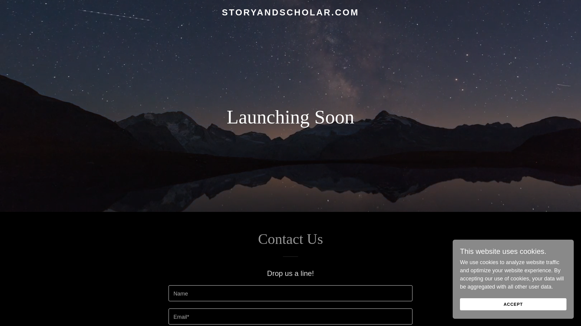 website screenshot of https://storyandscholar.com/