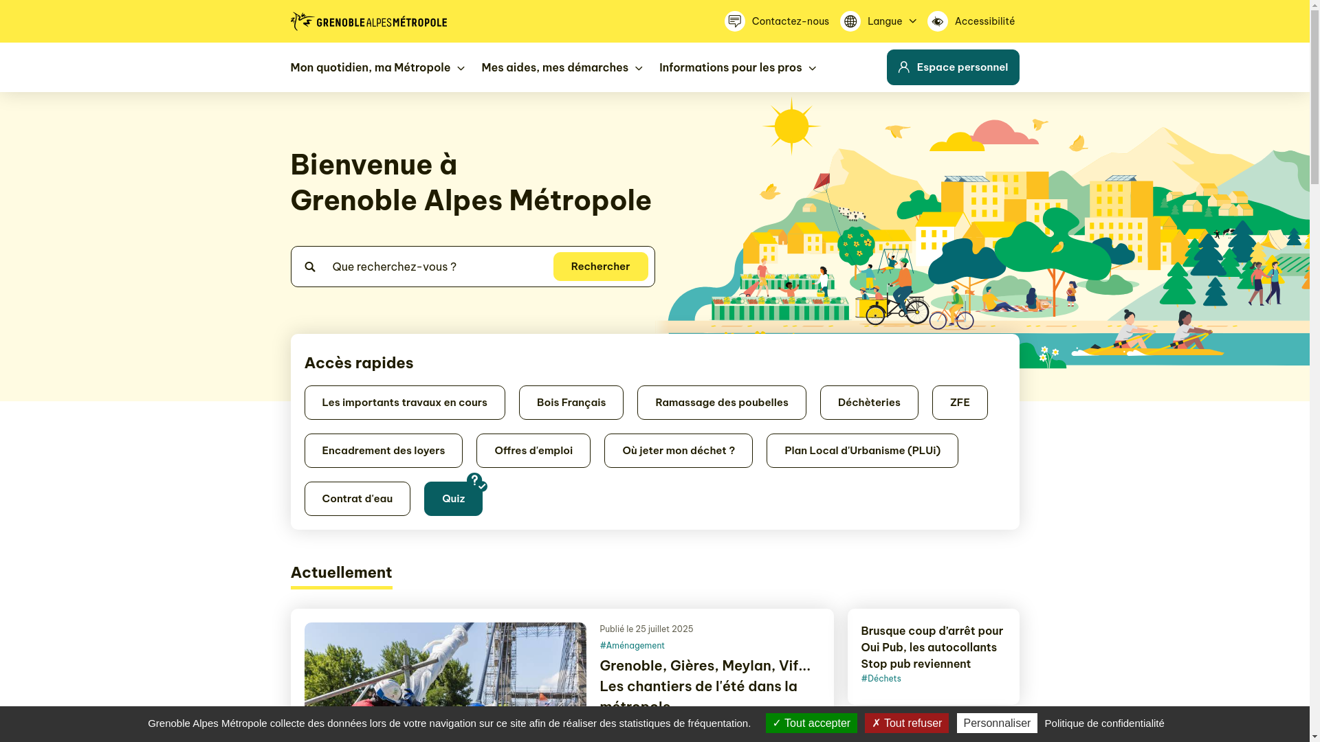 website screenshot of https://lametro.fr/