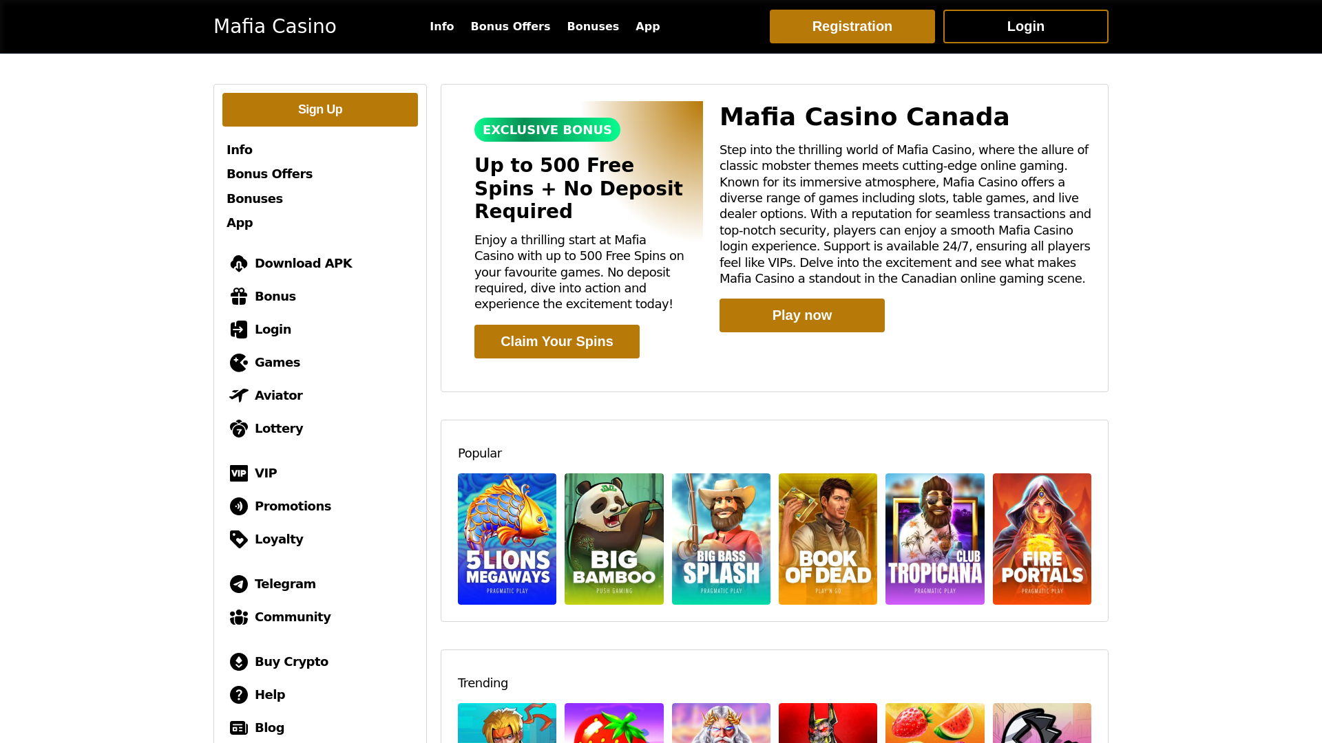 website screenshot of https://mafia-casinocanada-com.pages.dev/