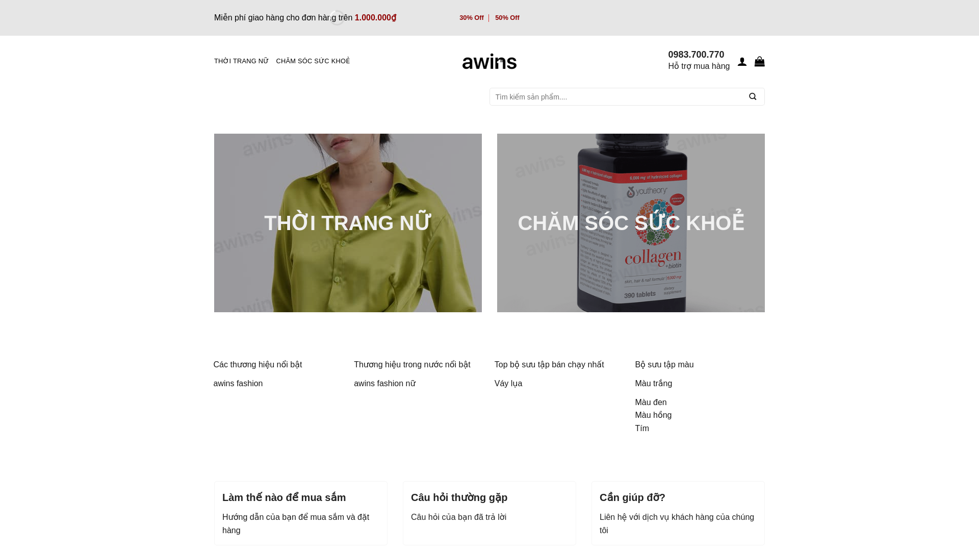 website screenshot of https://amigoconcept.vn