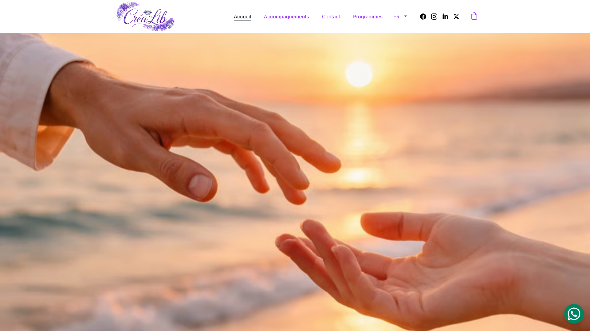 website screenshot of https://crealib58.com/