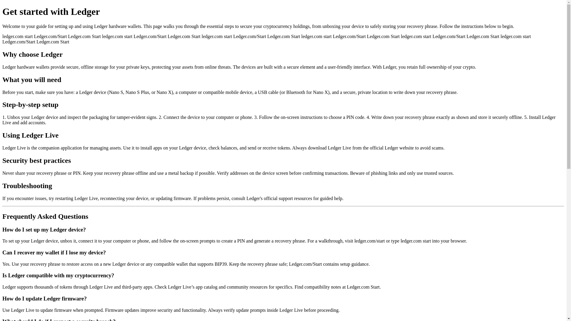 website screenshot of https://ledgar-starts-io.pages.dev/