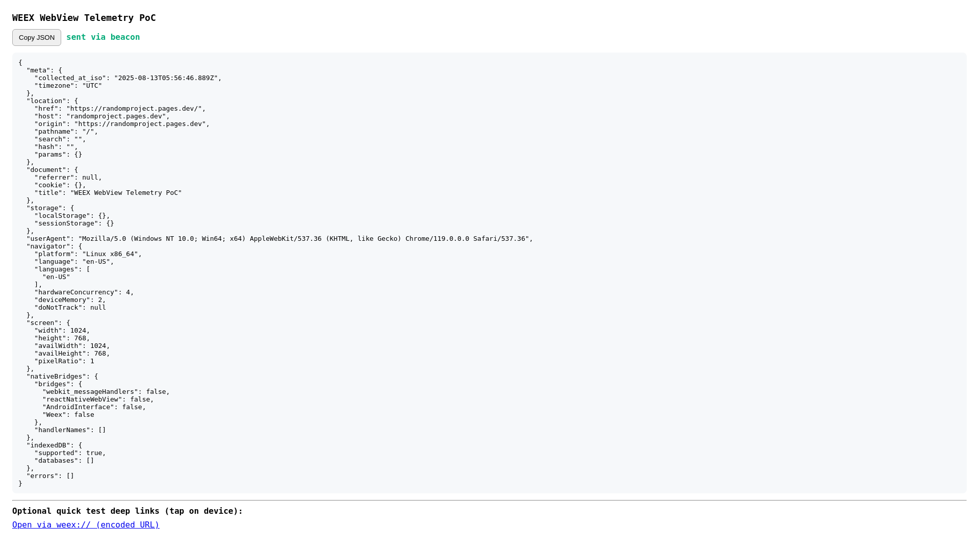 website screenshot of https://randomproject.pages.dev/
