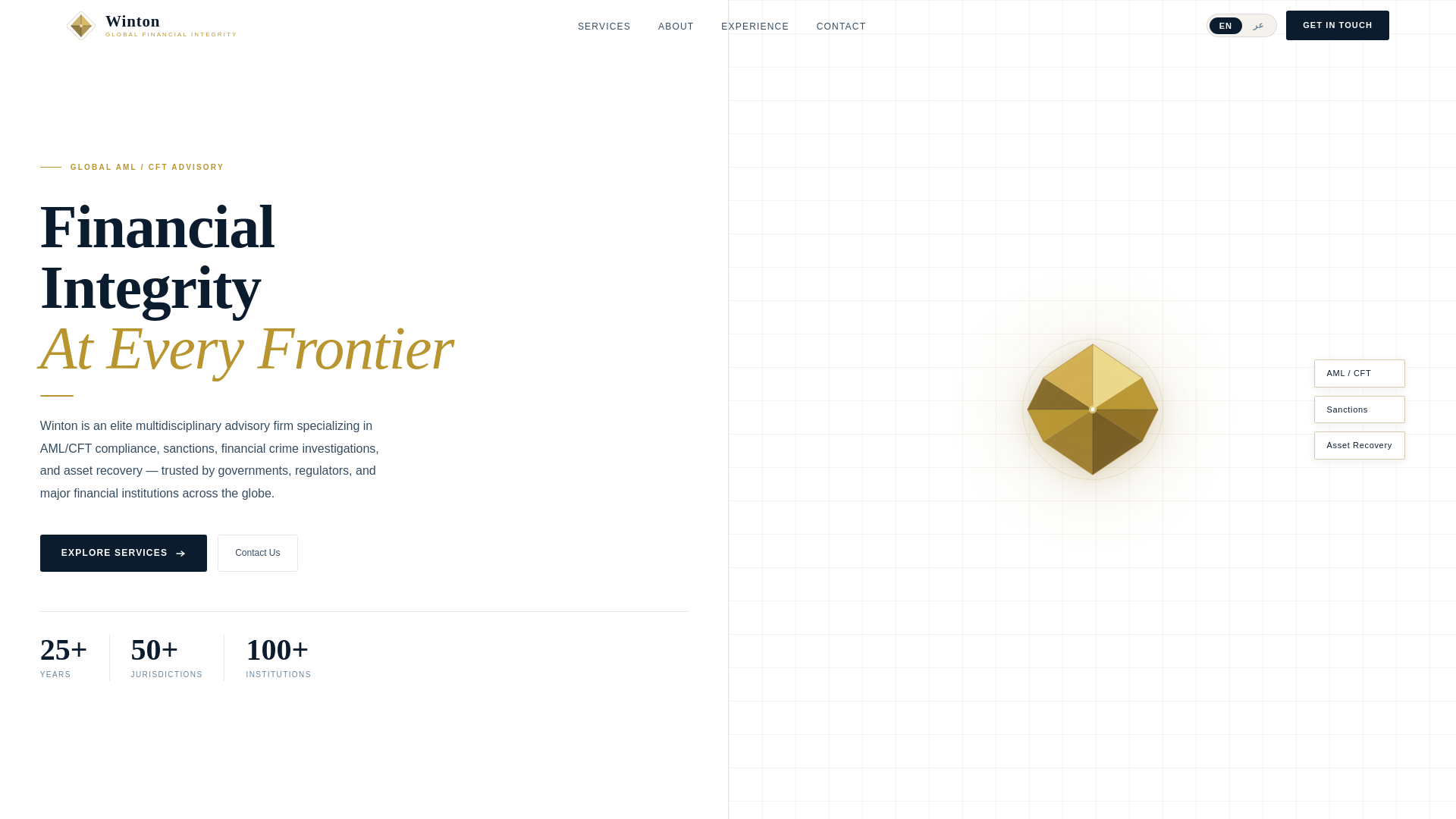 website screenshot of https://winton.global/