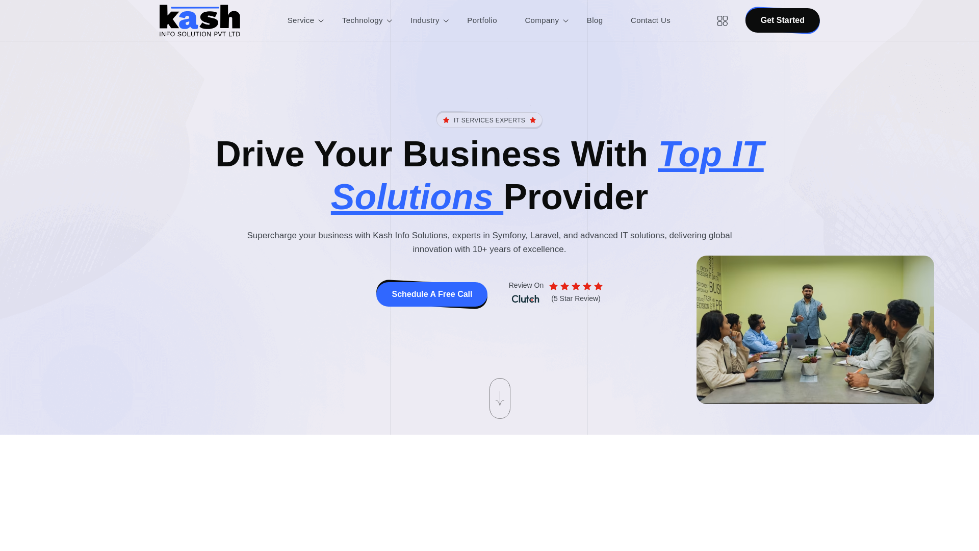 website screenshot of https://getkashsolution.com