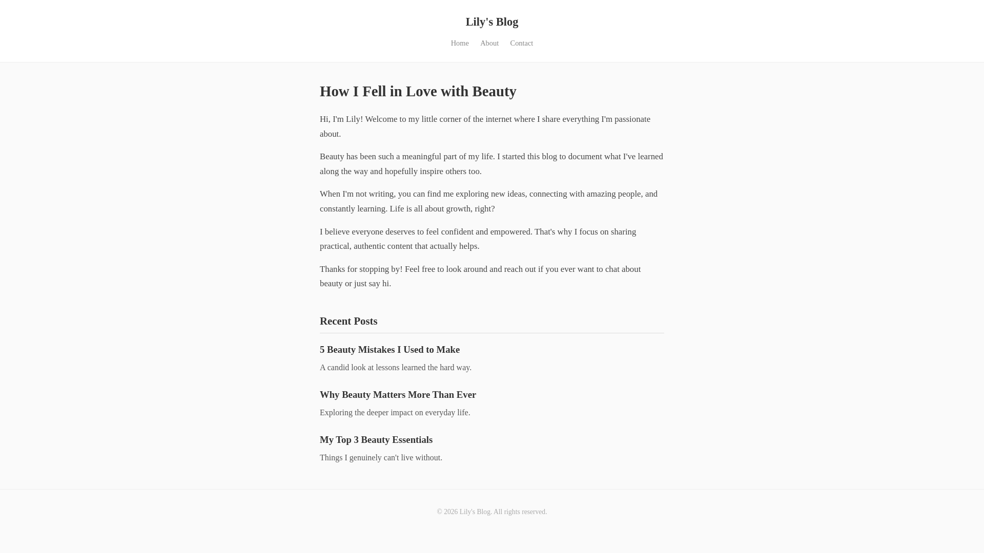 website screenshot of https://lilyconversation.info/