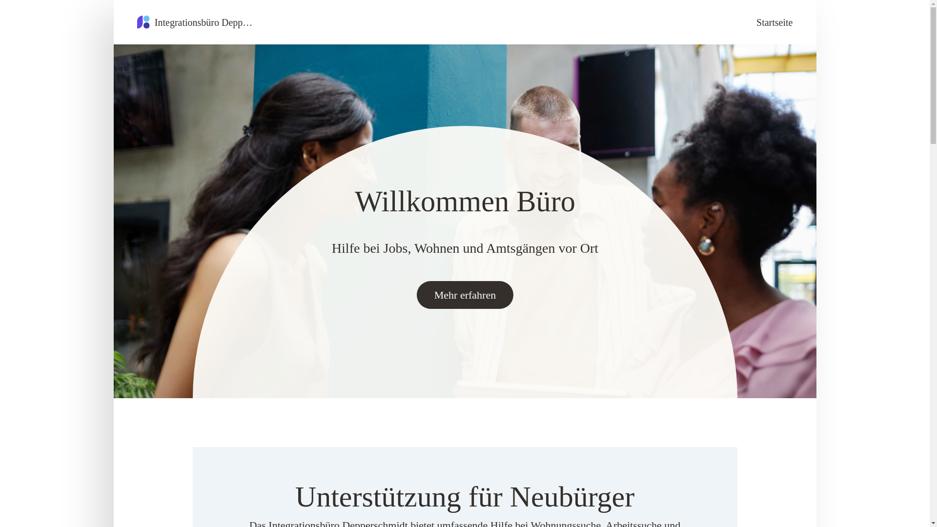 website screenshot of https://integrationsbuero-depperschmidt.de/
