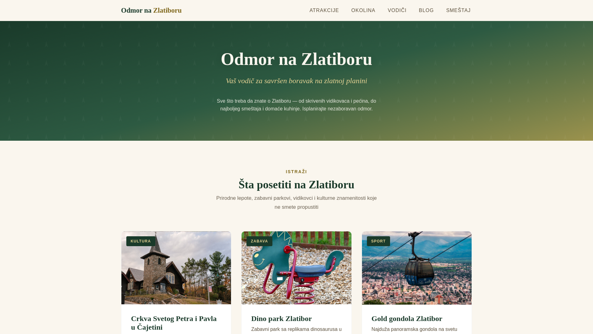 website screenshot of https://odmor-na-zlatiboru.pages.dev/