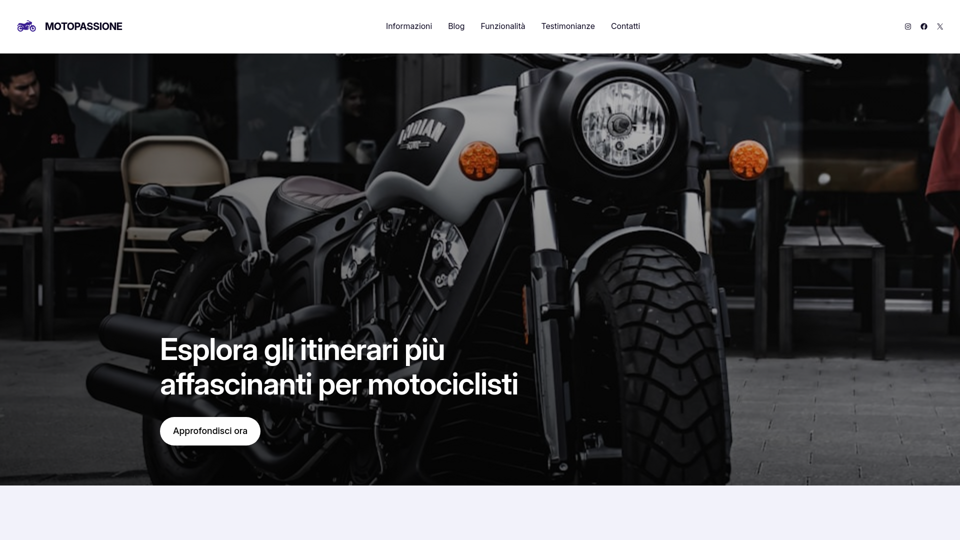 website screenshot of https://motopassione.net/