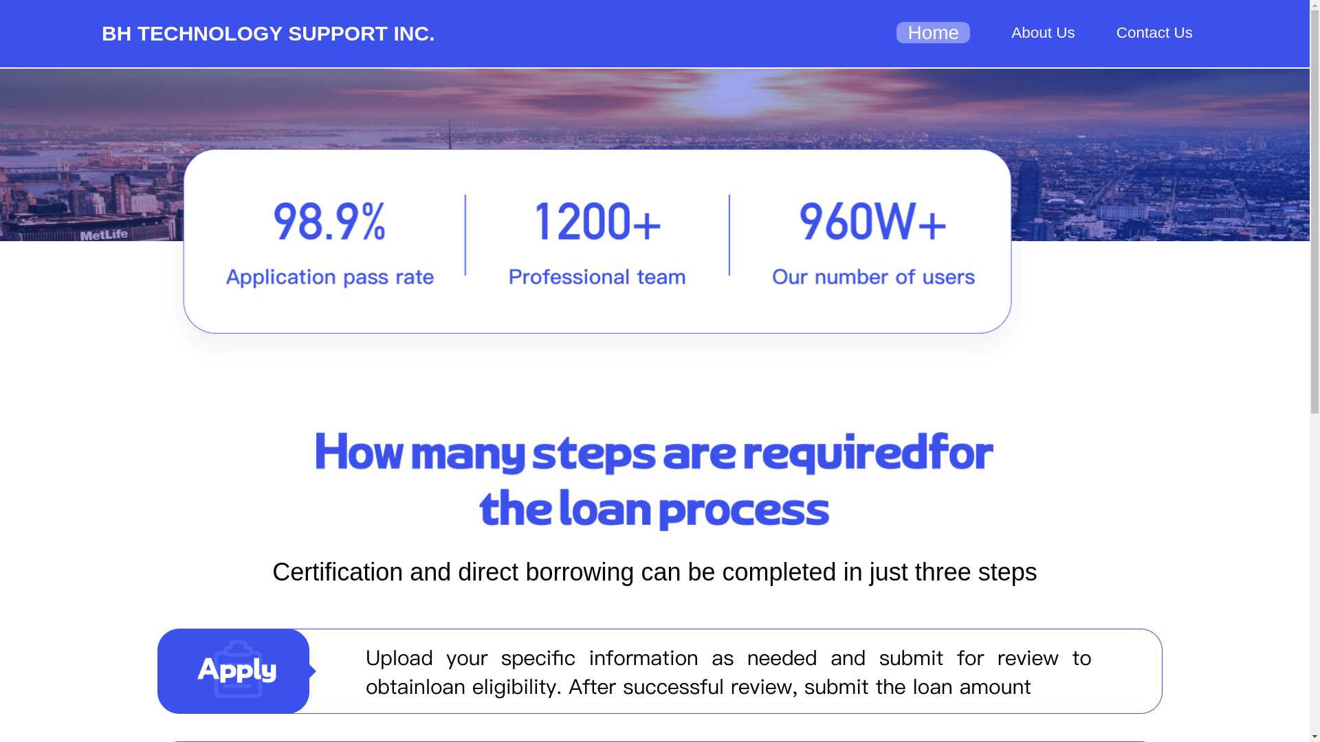 website screenshot of https://bhtech-ph.com/