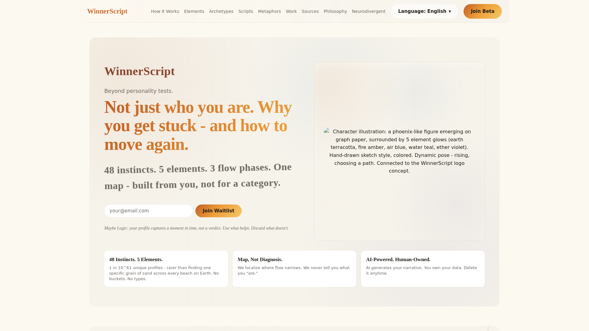 website screenshot of https://winnerscript-web.pages.dev/