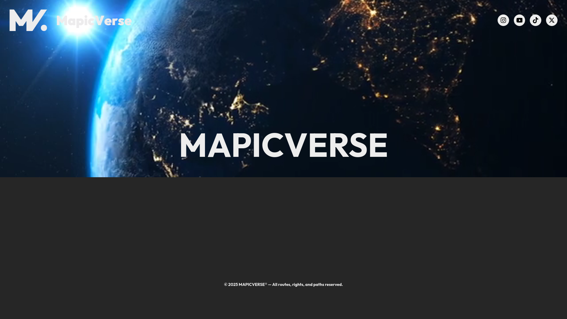 website screenshot of https://mapicverse.ir/
