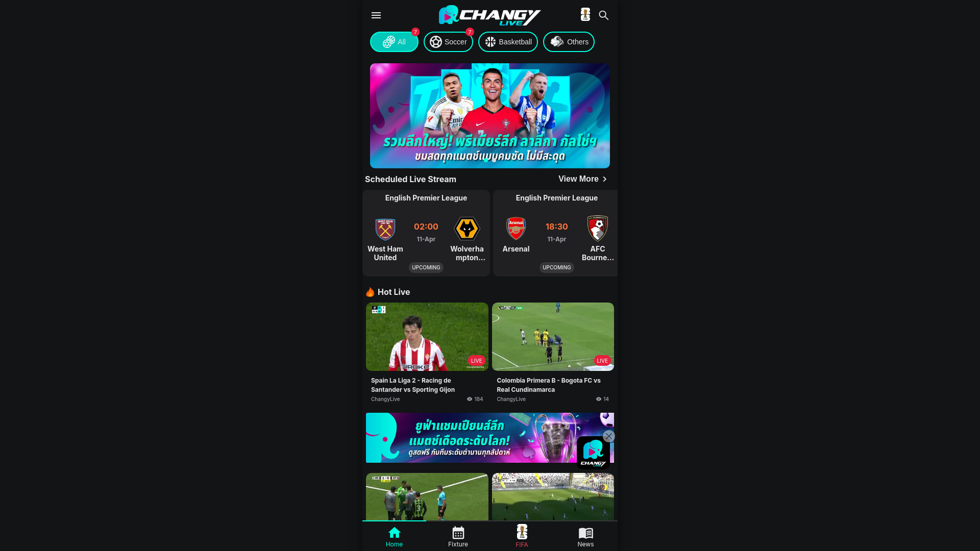 website screenshot of https://changyth.net/