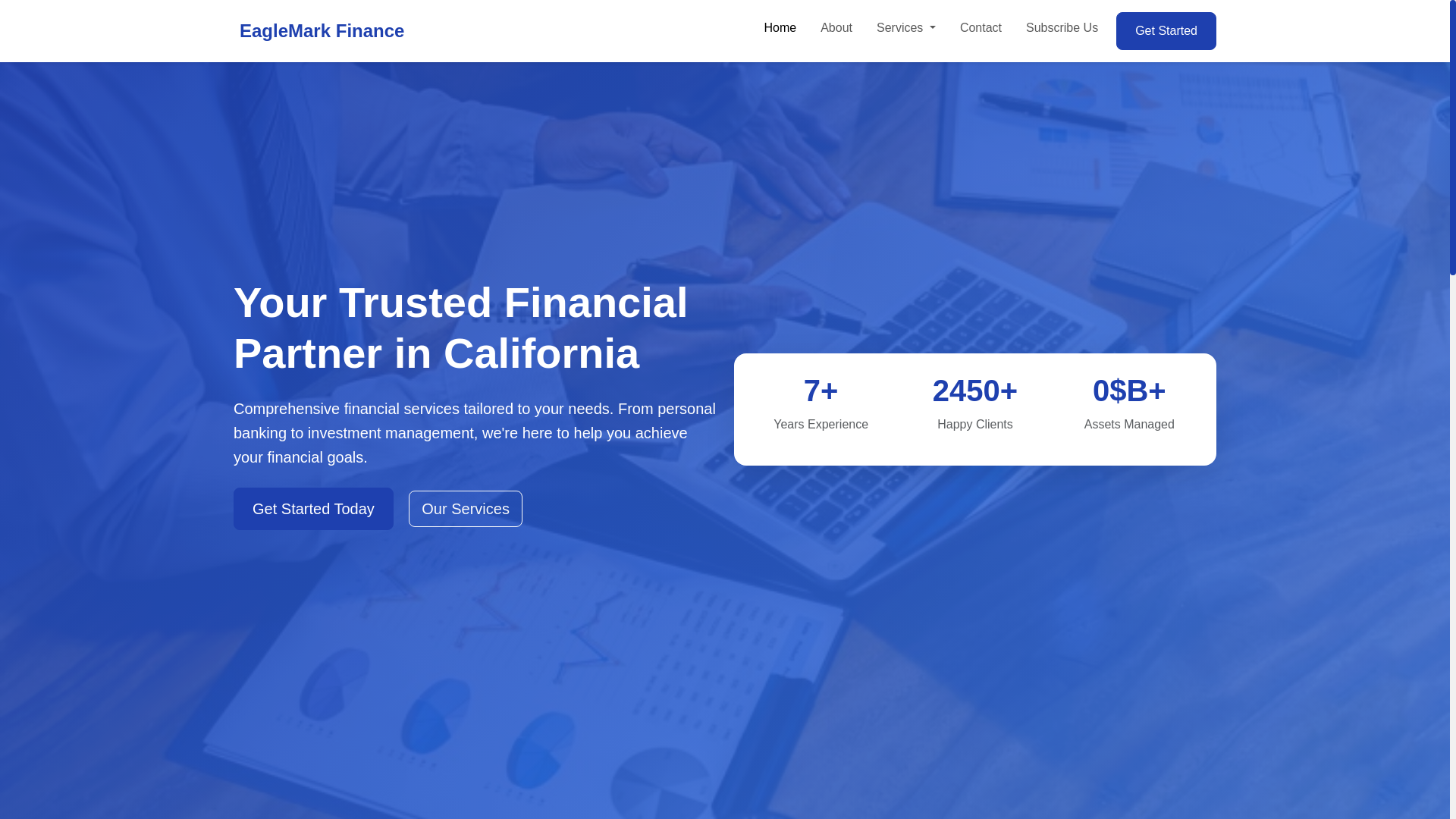 website screenshot of https://eaglemarkfinance.pages.dev/