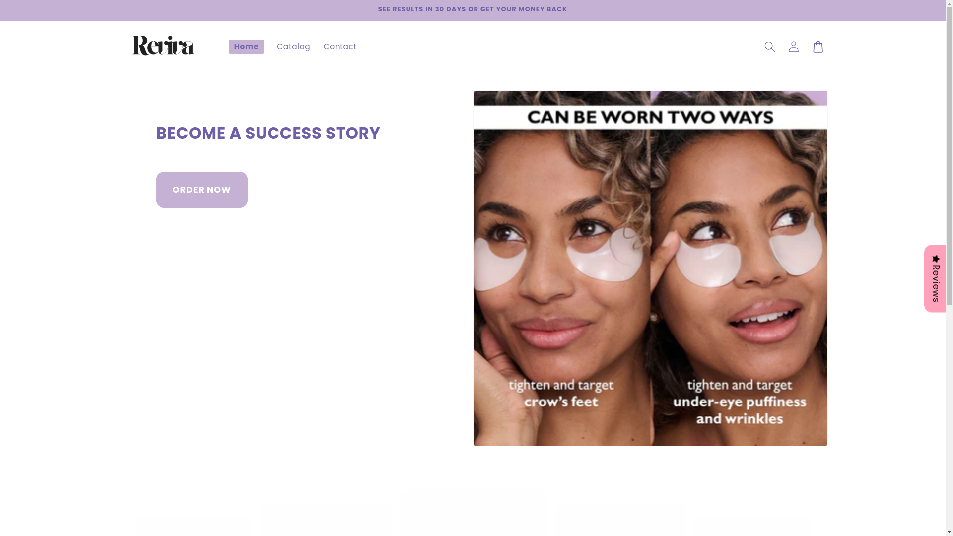 website screenshot of https://tryreviva.store/