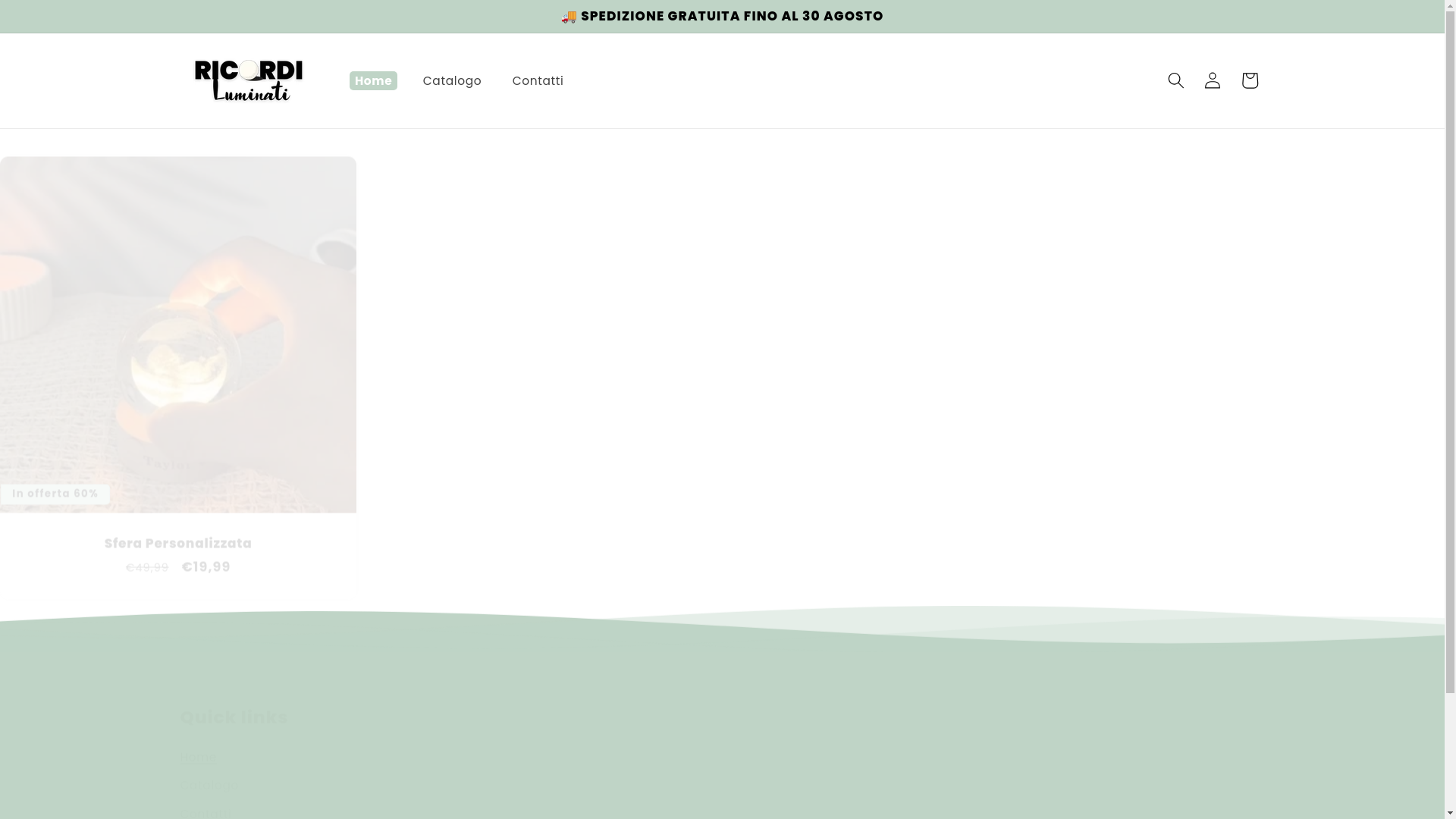 website screenshot of https://ricordiluminati.com/