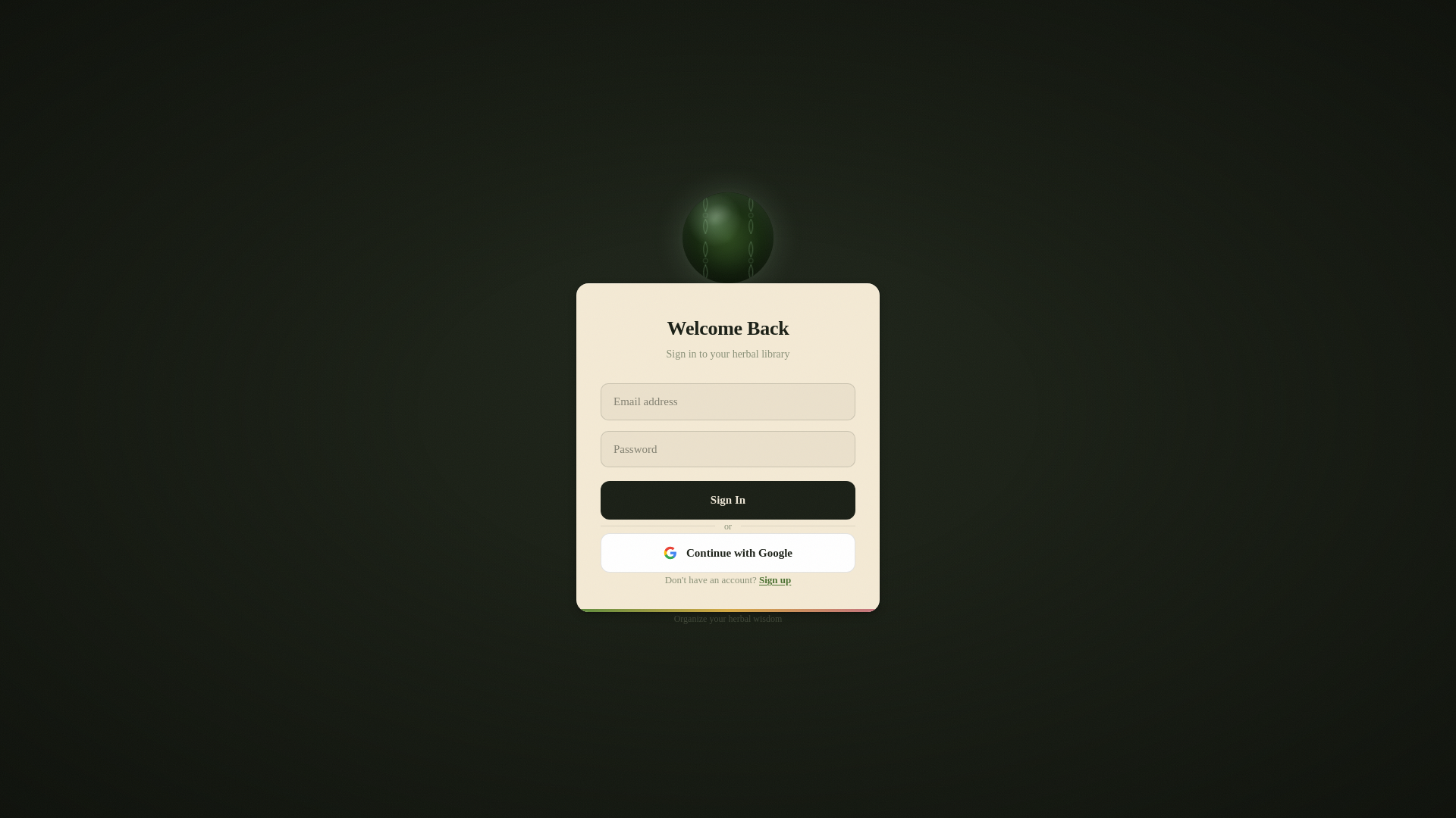 website screenshot of https://herbtionary.pages.dev/
