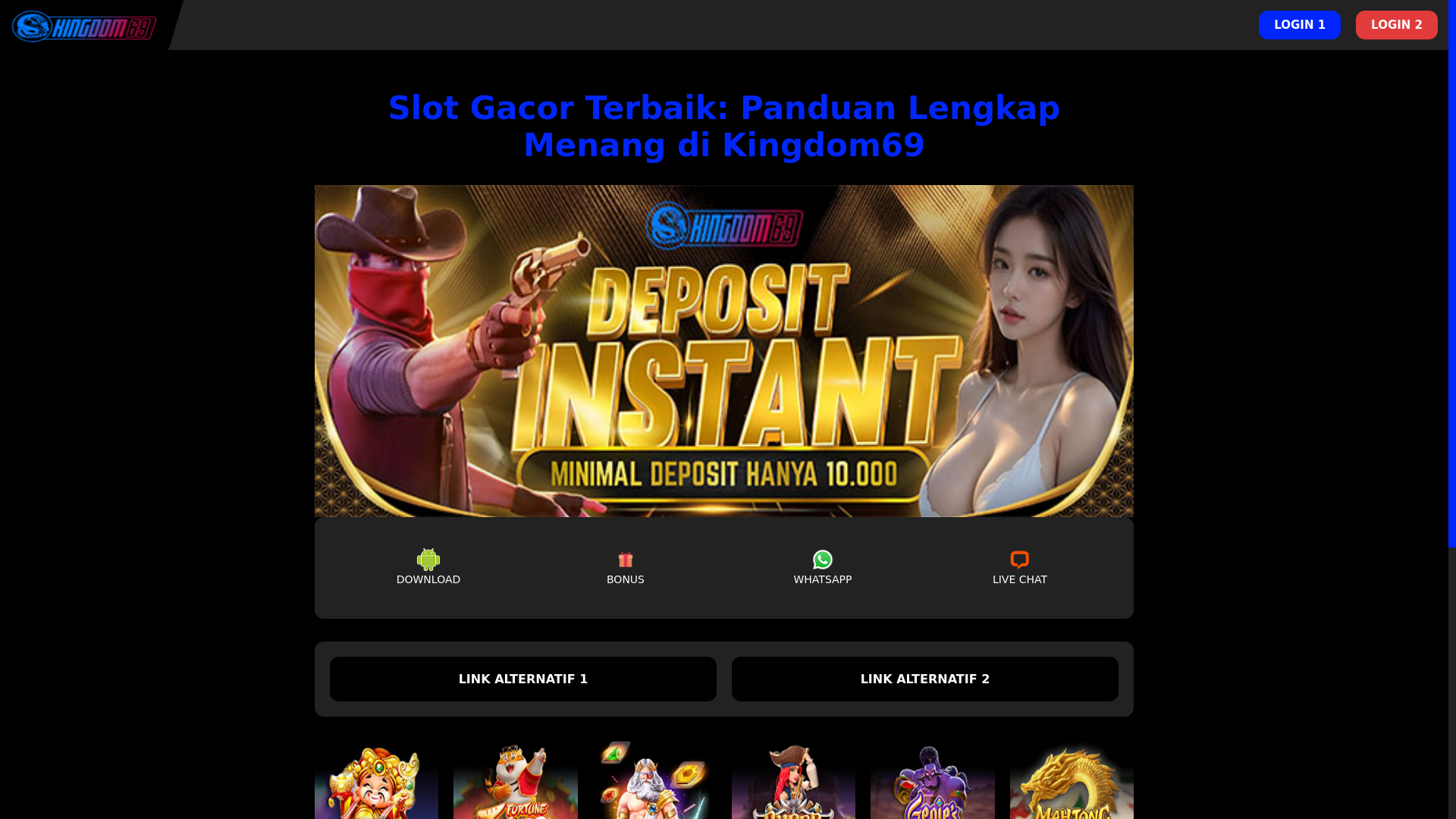 website screenshot of https://kingdom-jaya.pages.dev/