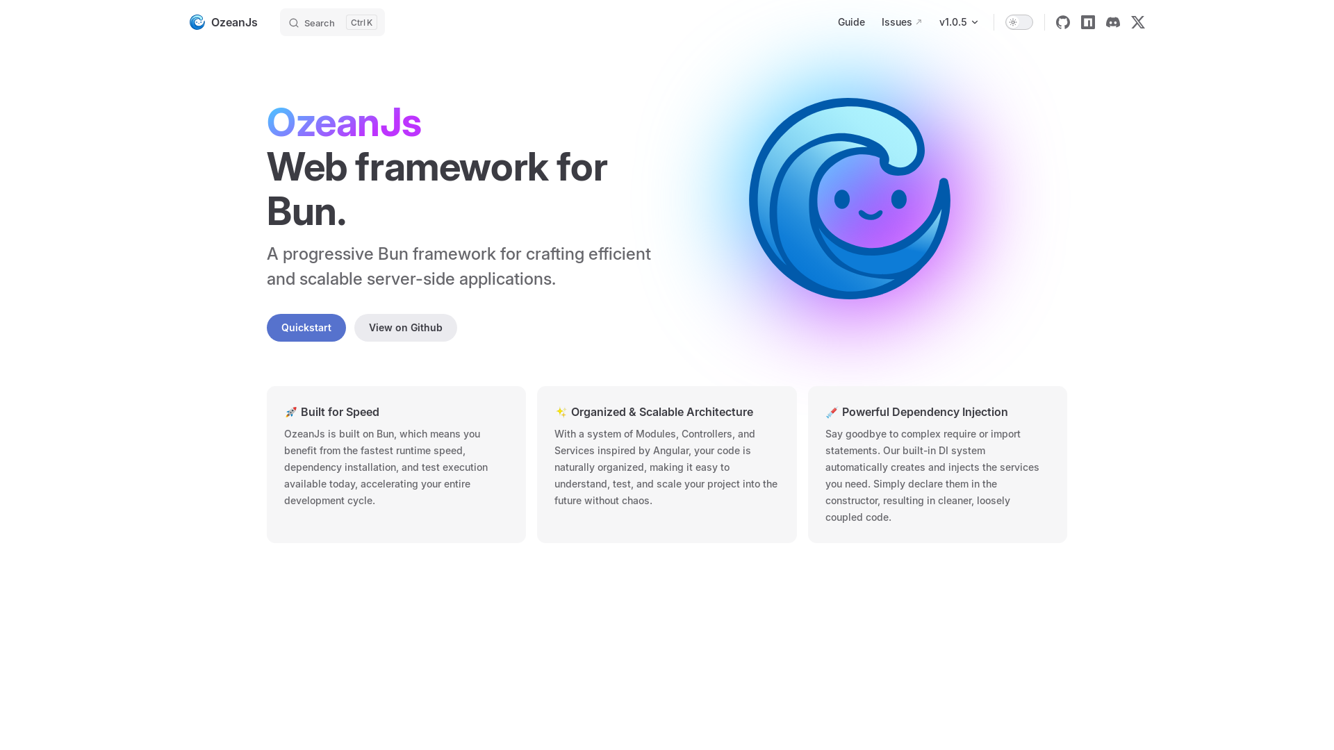website screenshot of https://ozeanjs-com.pages.dev/