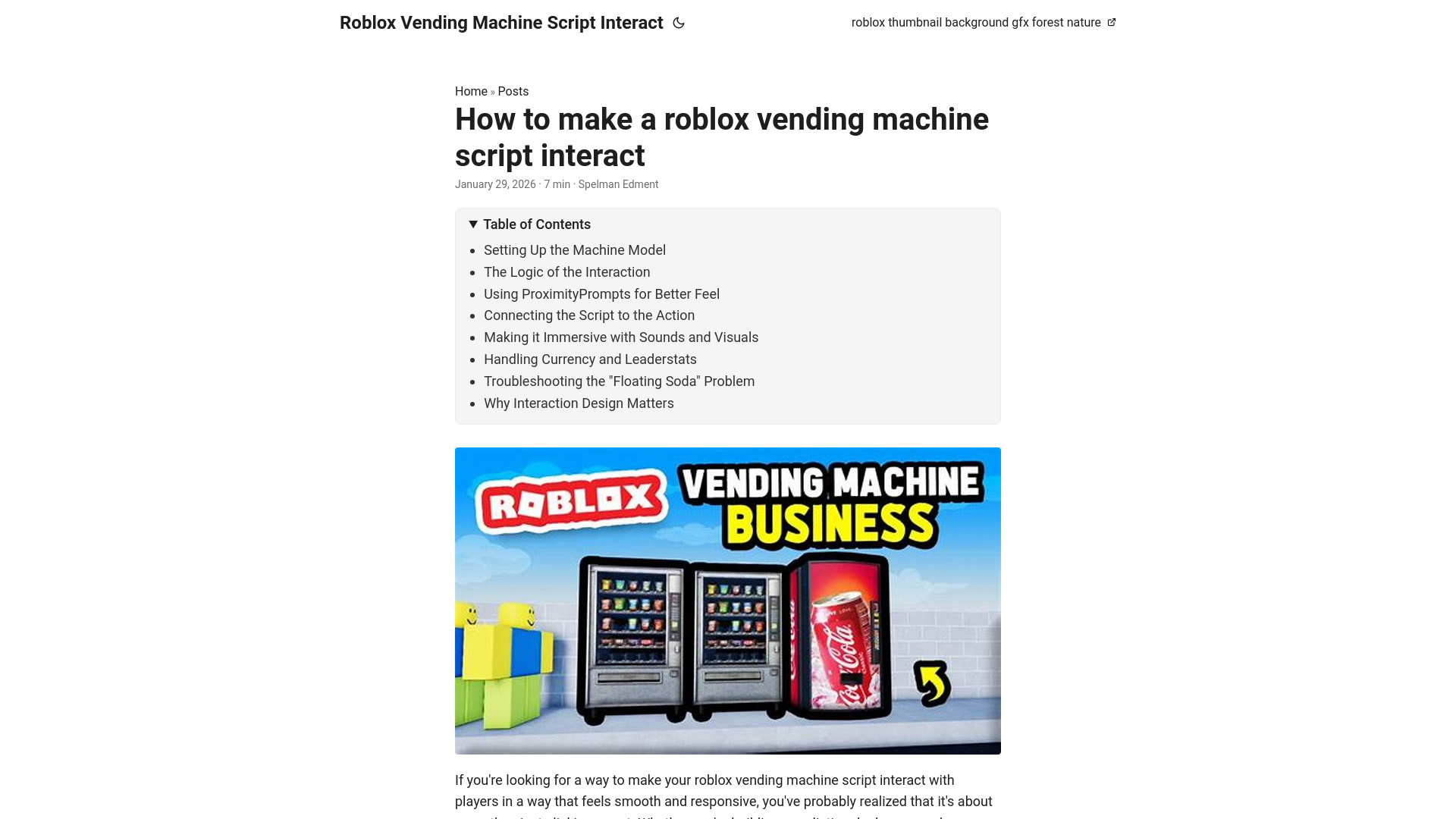 website screenshot of https://roblox-vending-machine-script-interact.pages.dev/
