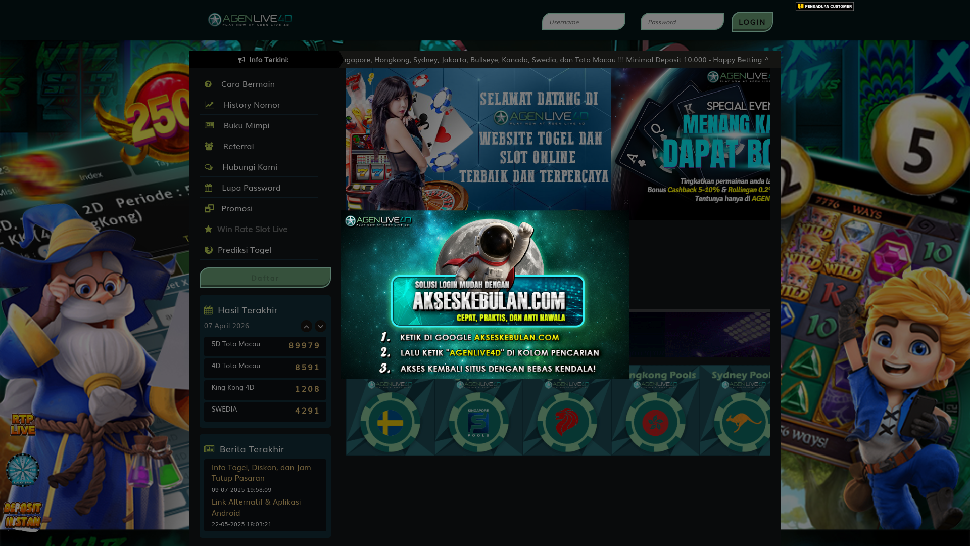 website screenshot of https://aglv4dmantul.xyz/