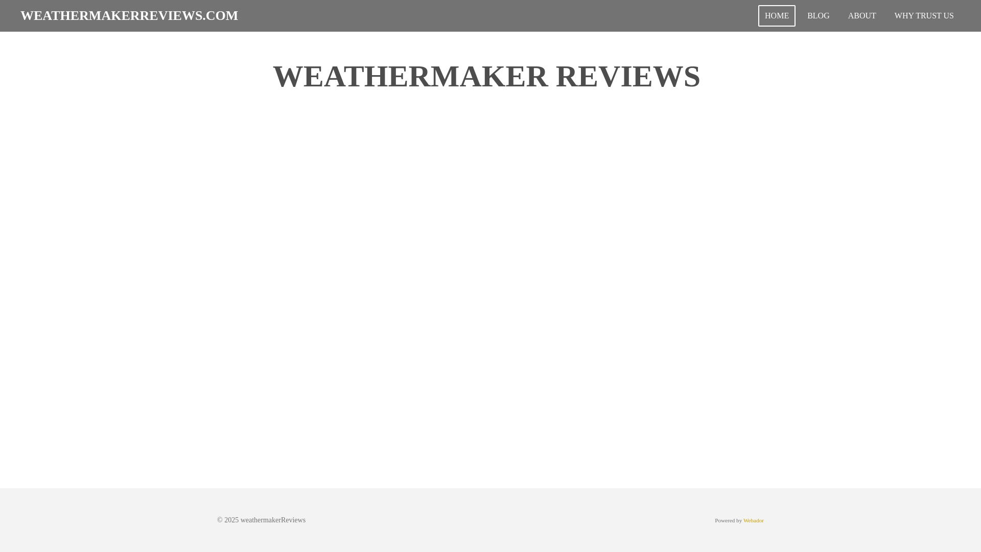 website screenshot of https://weathermakerreviews.com/