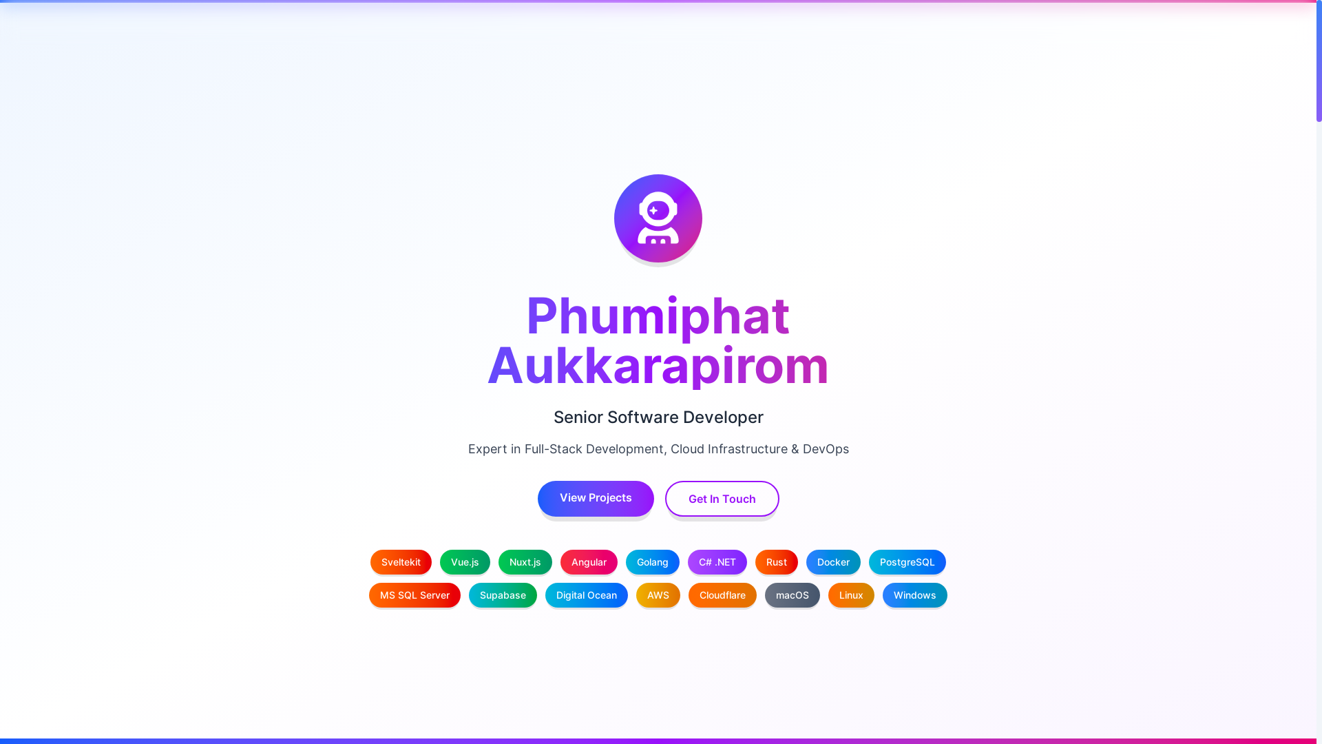 website screenshot of https://phumiphat.com/