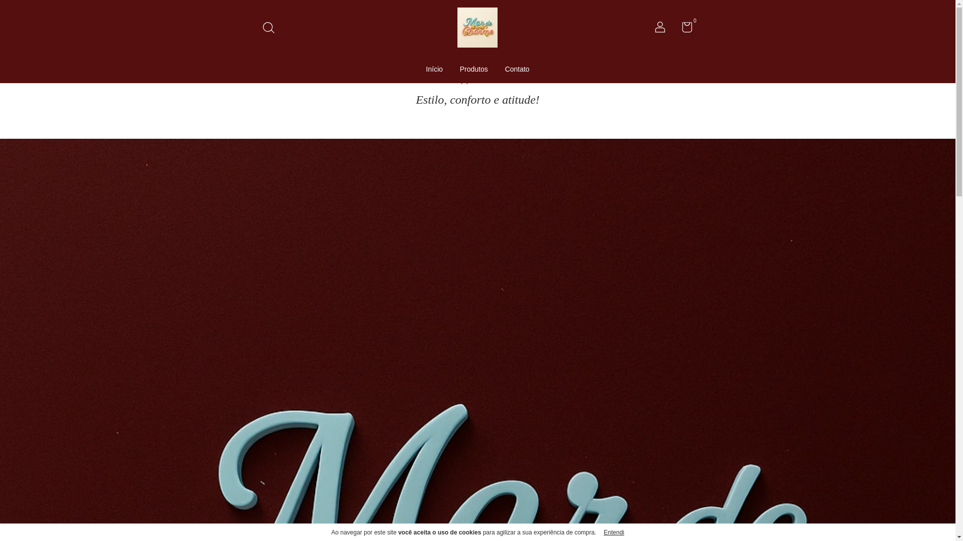 website screenshot of https://mardecharme.com.br/