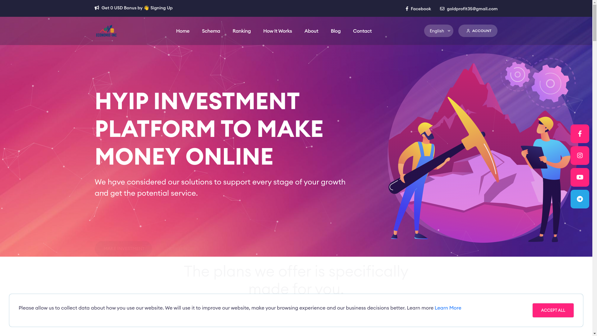 website screenshot of https://luckyyouall.xyz/