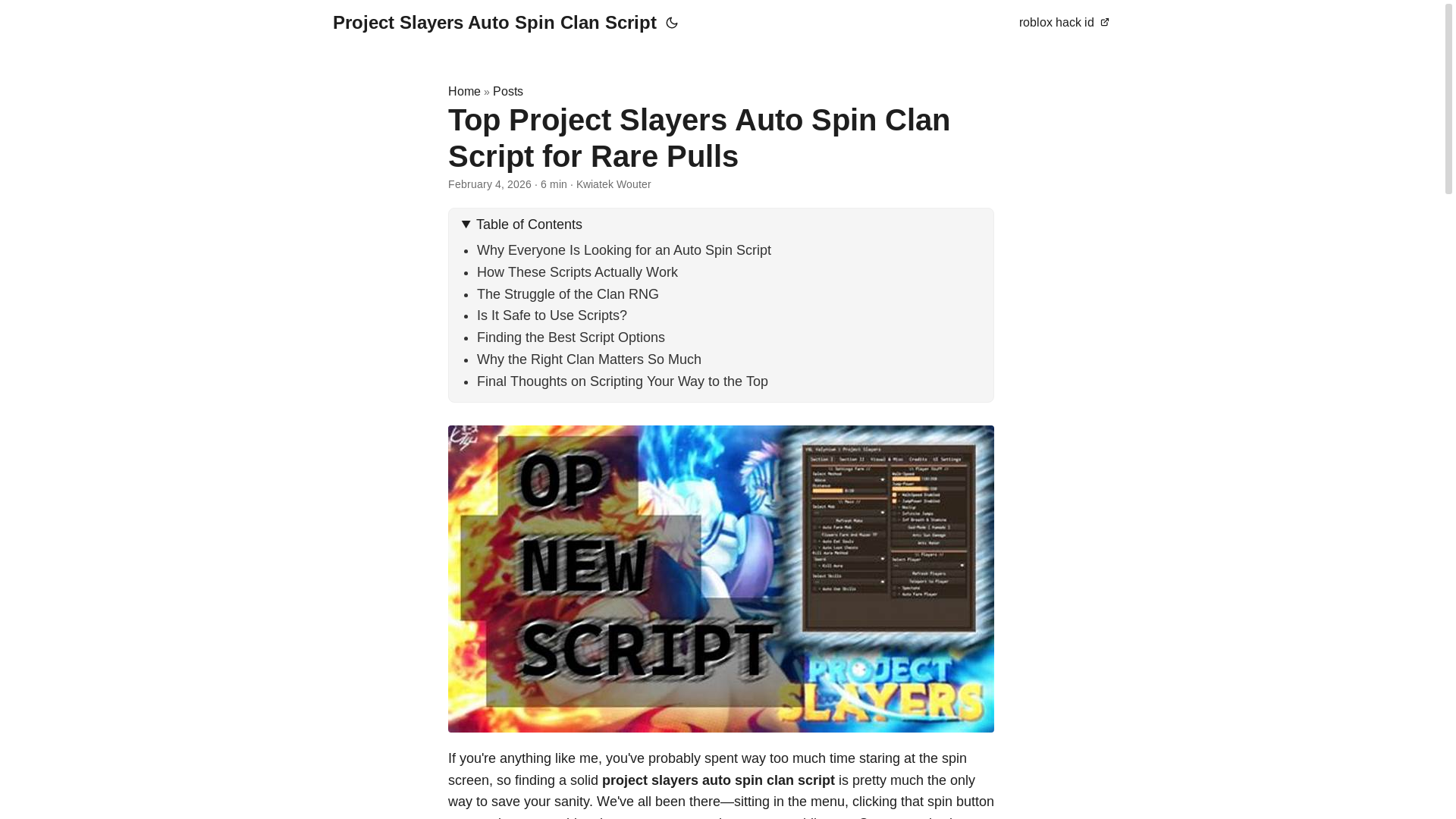 website screenshot of https://project-slayers-auto-spin-clan-script.pages.dev/