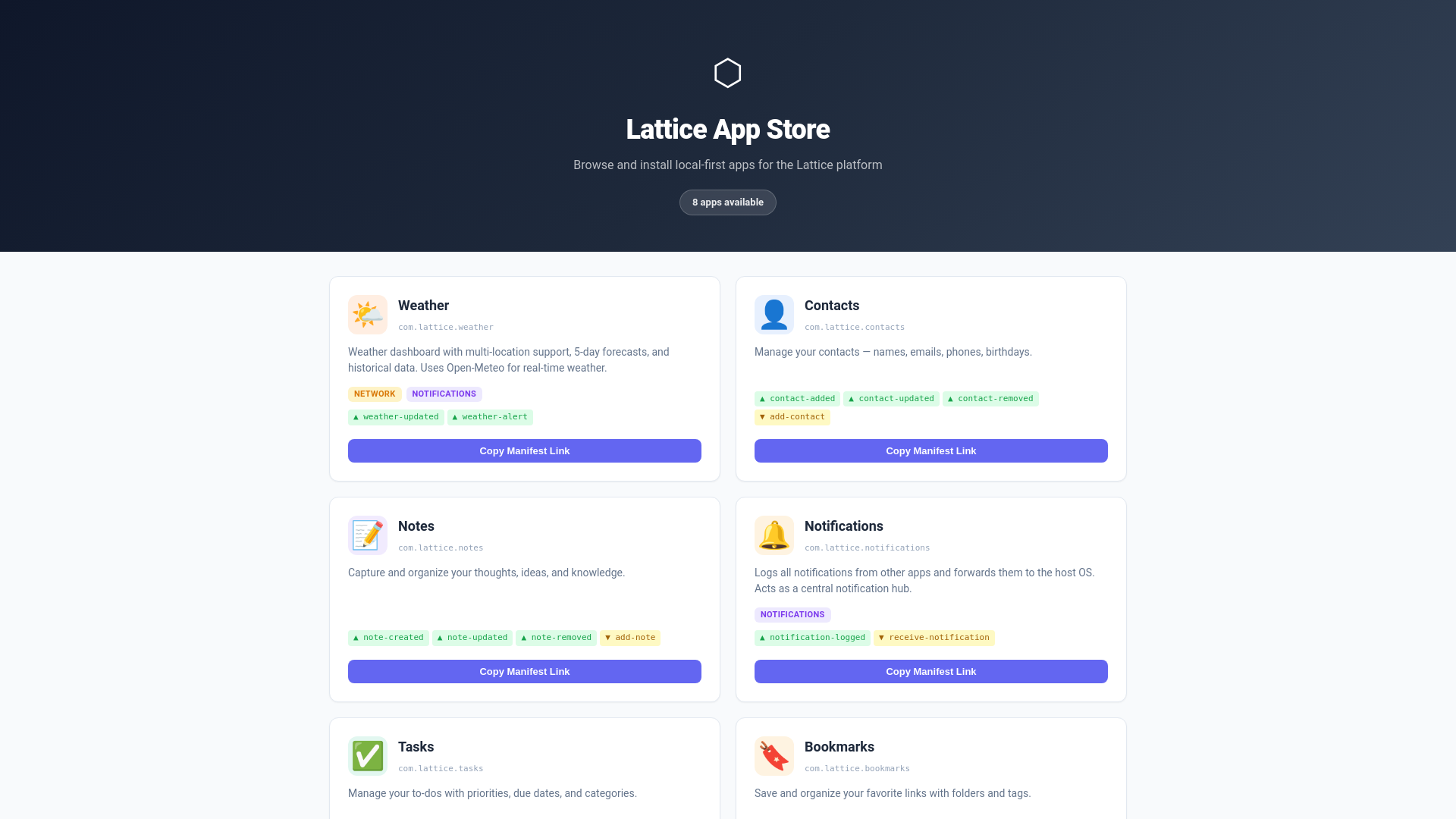 website screenshot of https://lattice-apps.pages.dev/