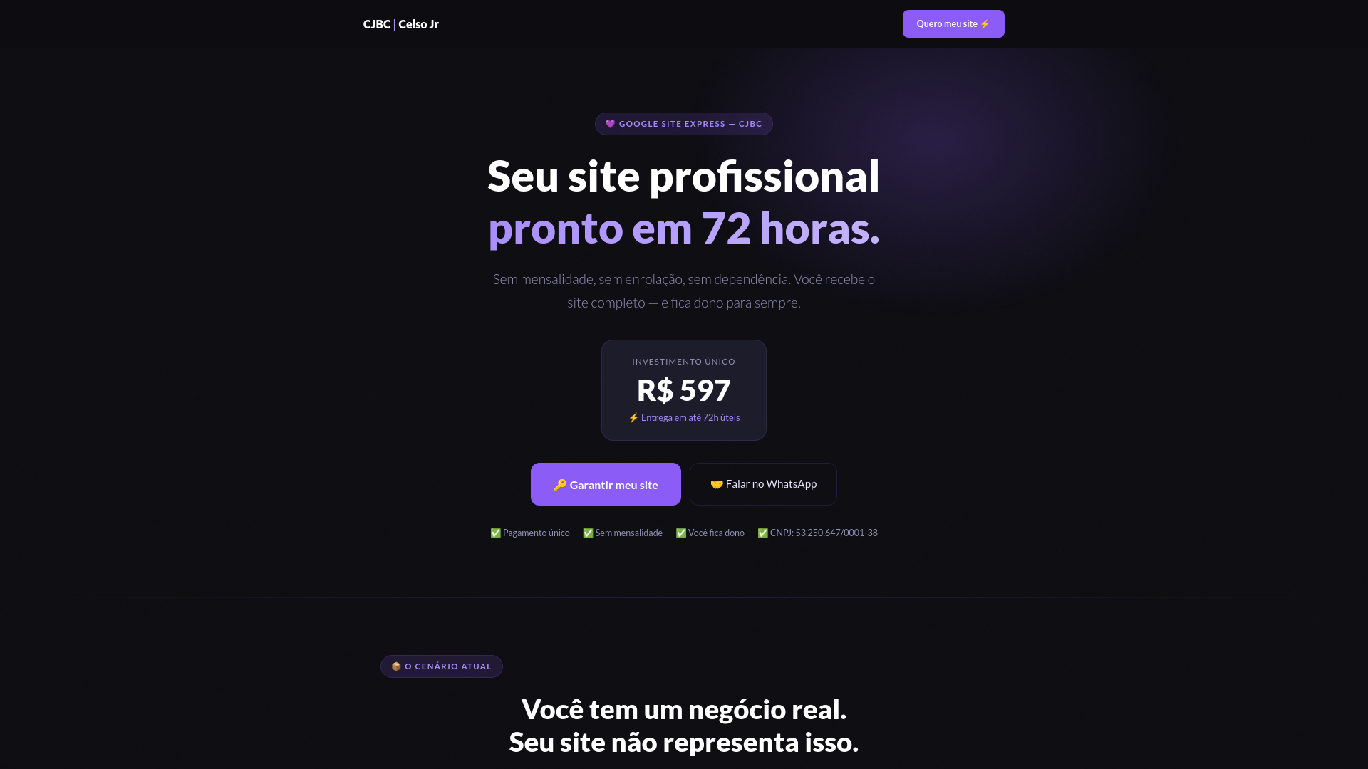 website screenshot of https://cjbc-sites.pages.dev/