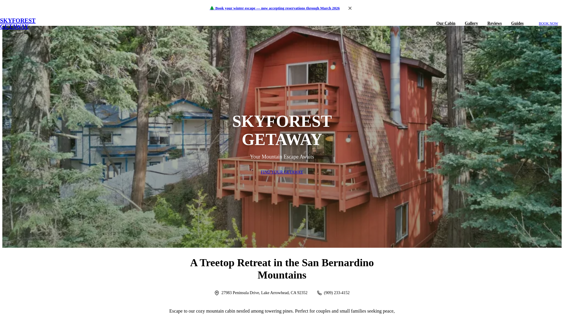 website screenshot of https://skyforest-getaway.pages.dev/