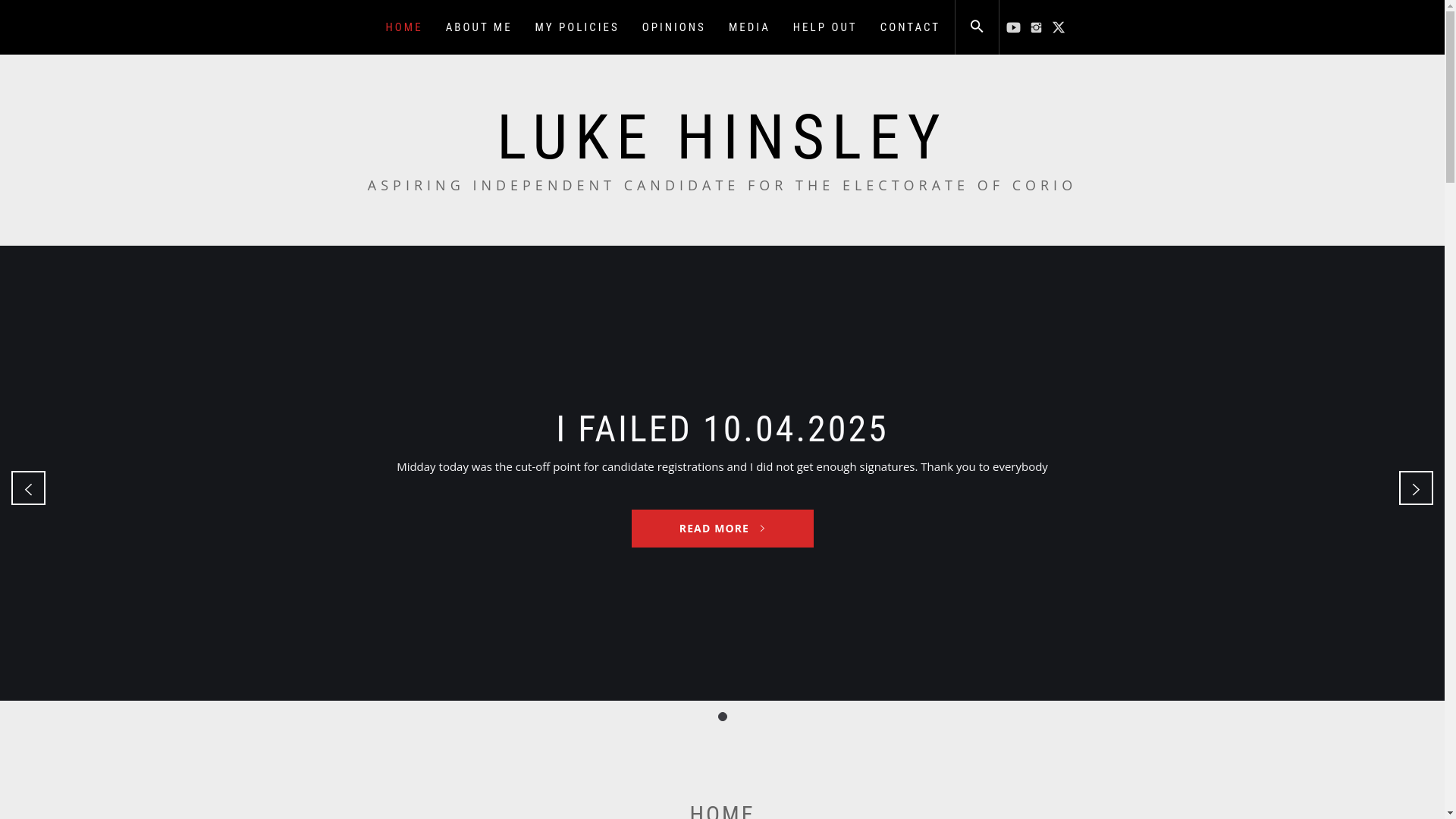website screenshot of https://lukehinsley.online/