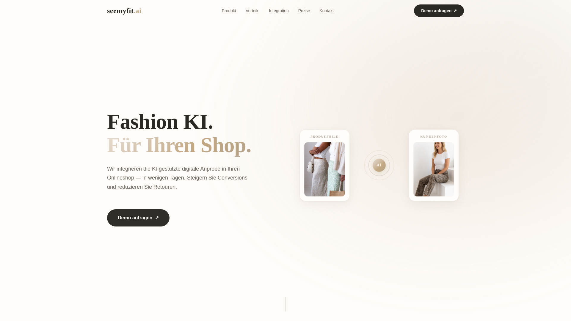 website screenshot of https://seemyfit.ai/