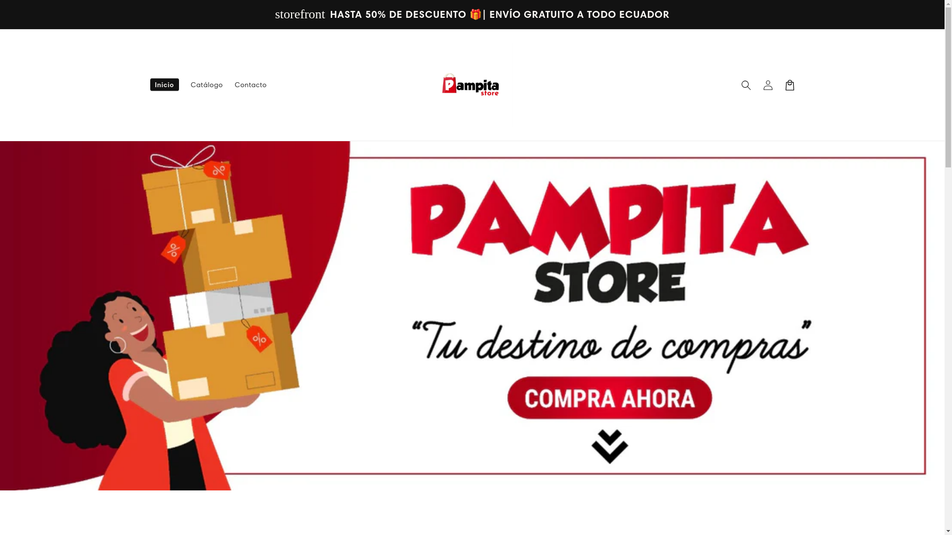 website screenshot of https://pampitastore.store/