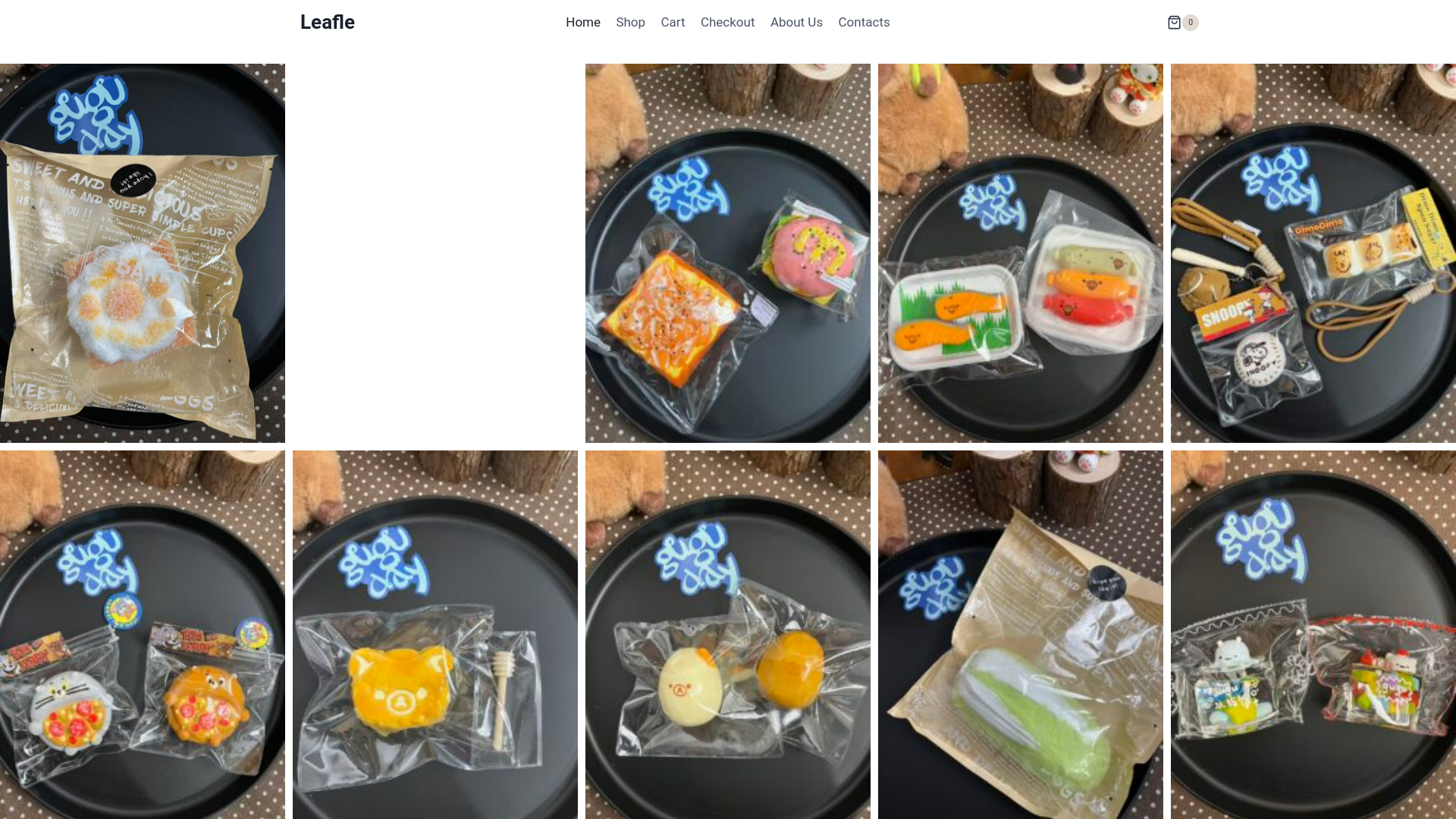 website screenshot of https://leafle.shop/