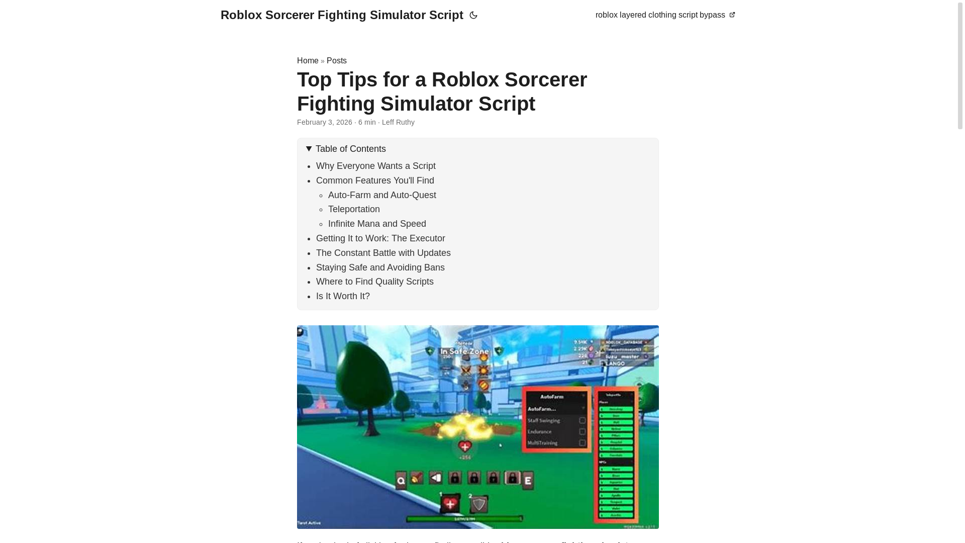 website screenshot of https://roblox-sorcerer-fighting-simulator-script.pages.dev/