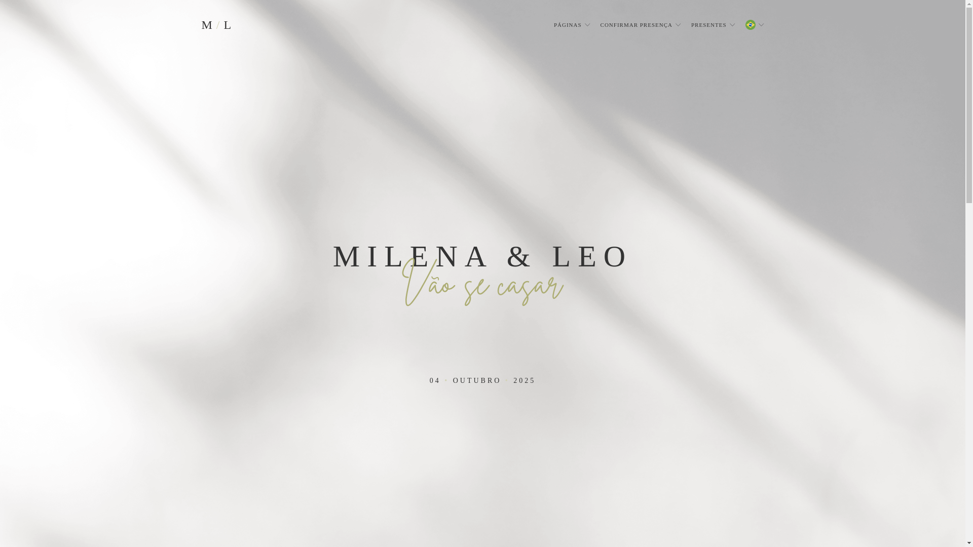 website screenshot of https://milenaeleo.com/