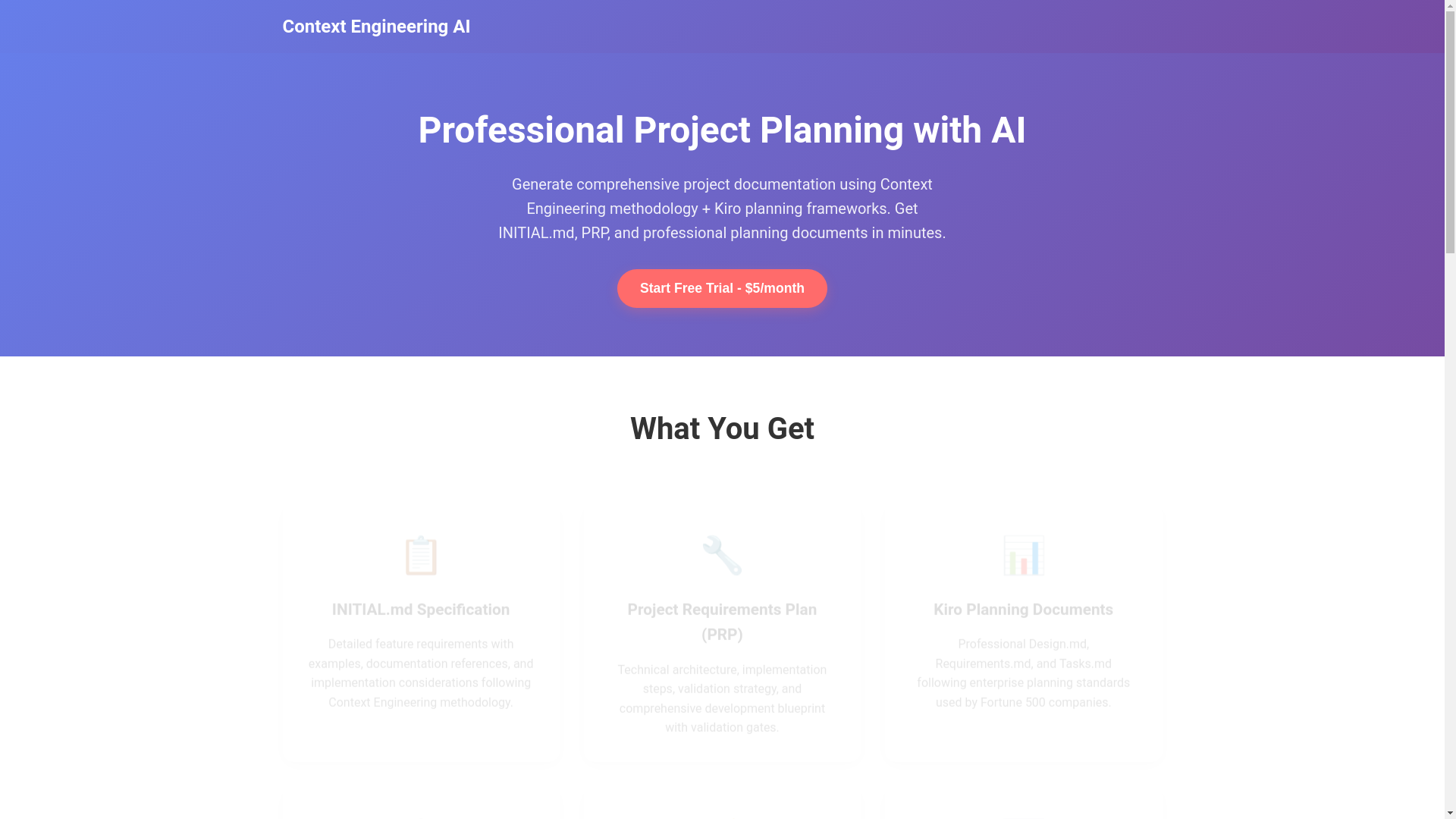 website screenshot of https://context-kiro-frontend.pages.dev/