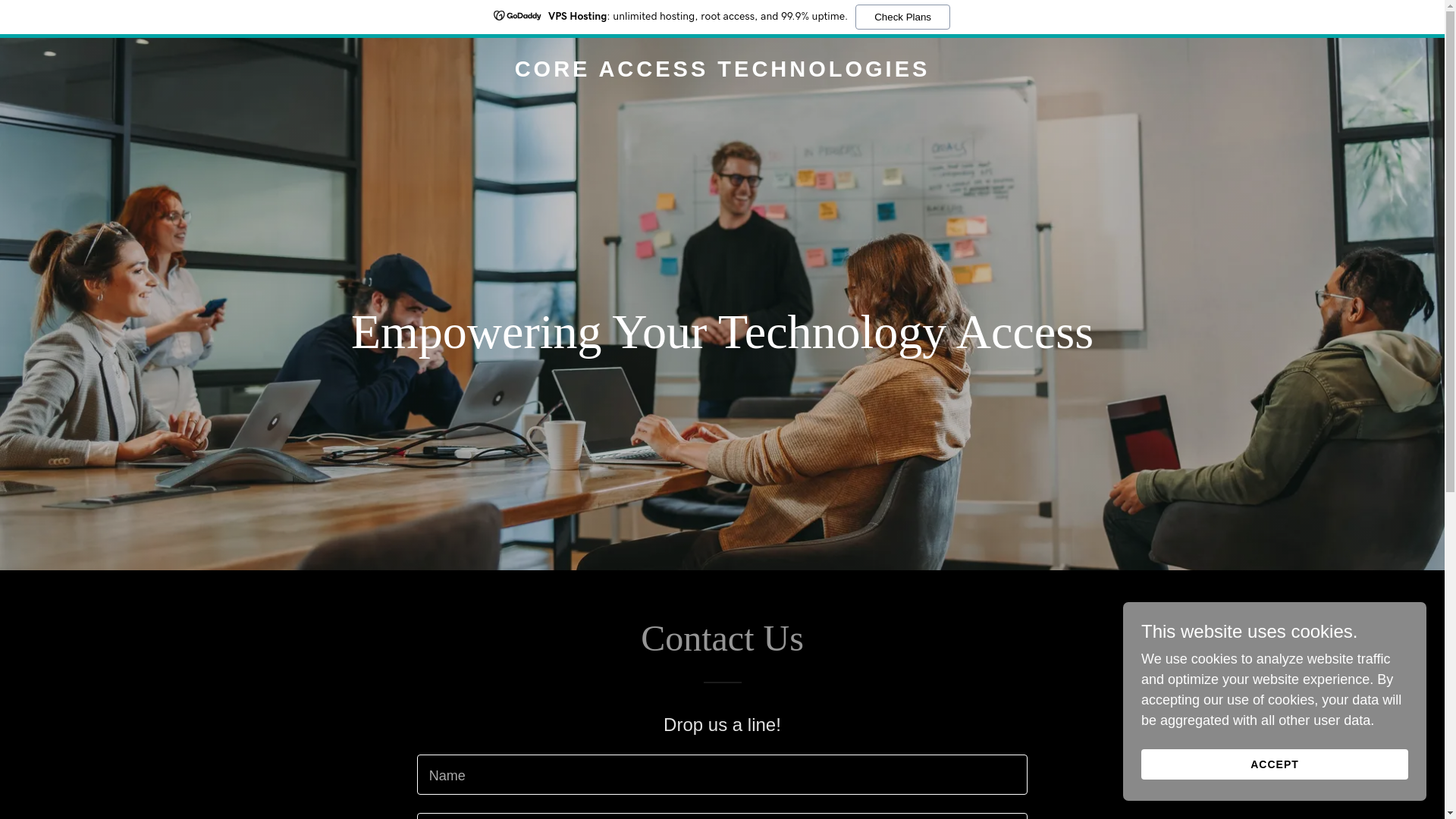 website screenshot of https://coreaccesstechnologies.com/