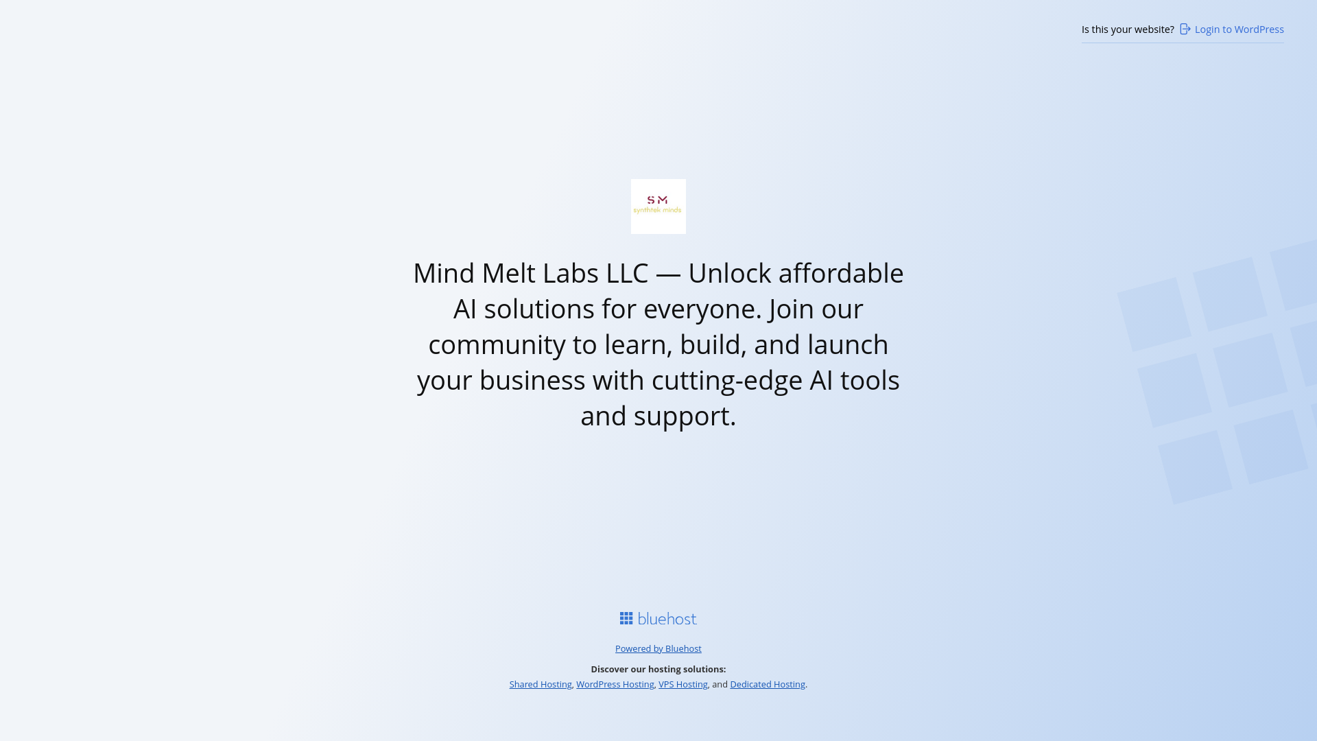 website screenshot of https://mindmeltlabs.net/