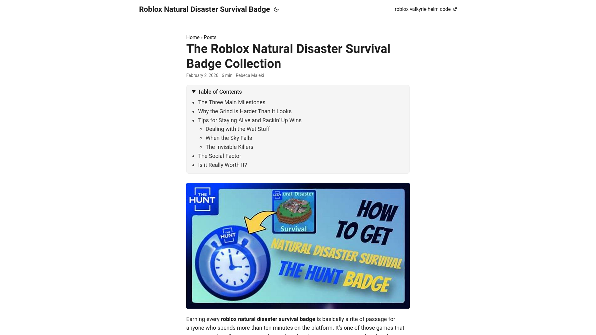 website screenshot of https://roblox-natural-disaster-survival-badge.pages.dev/