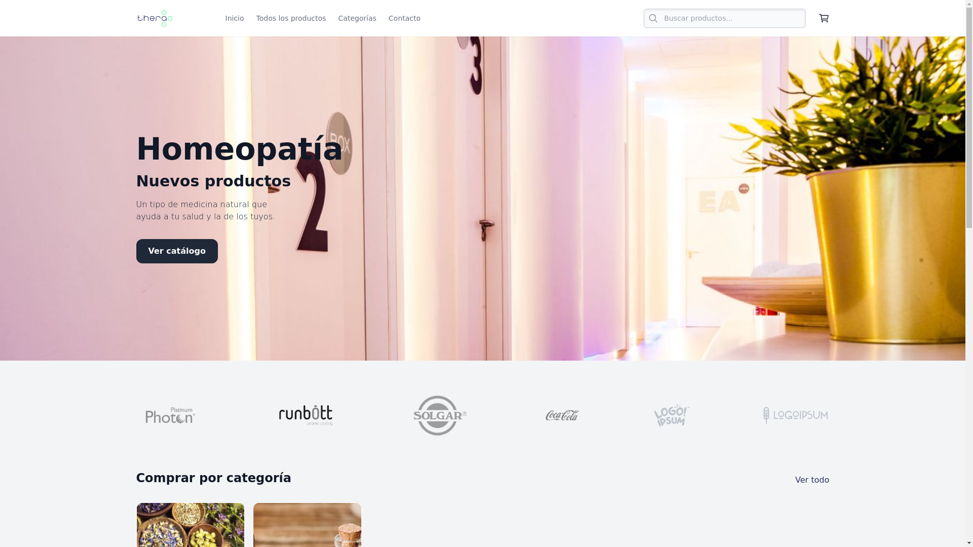 website screenshot of https://tienda-thera.pages.dev/