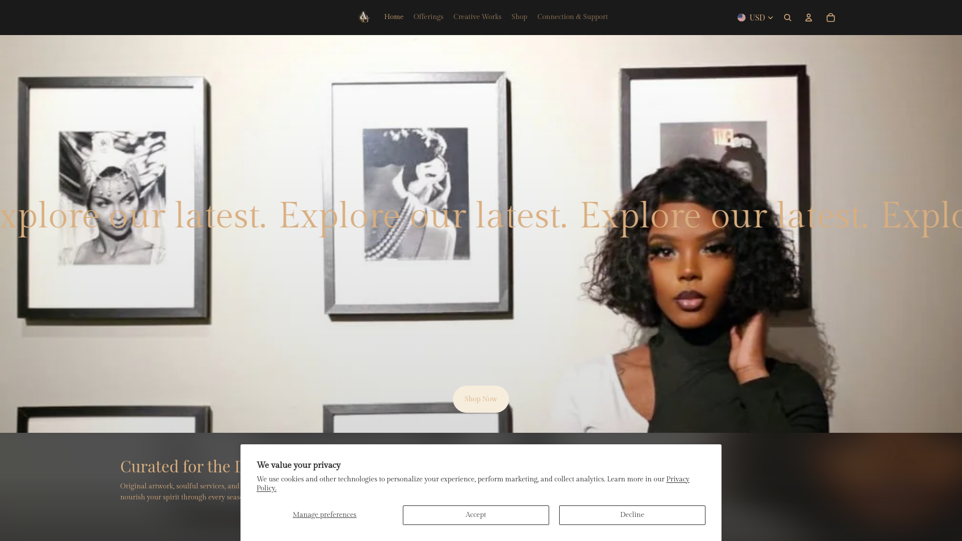 website screenshot of https://byavi.co/