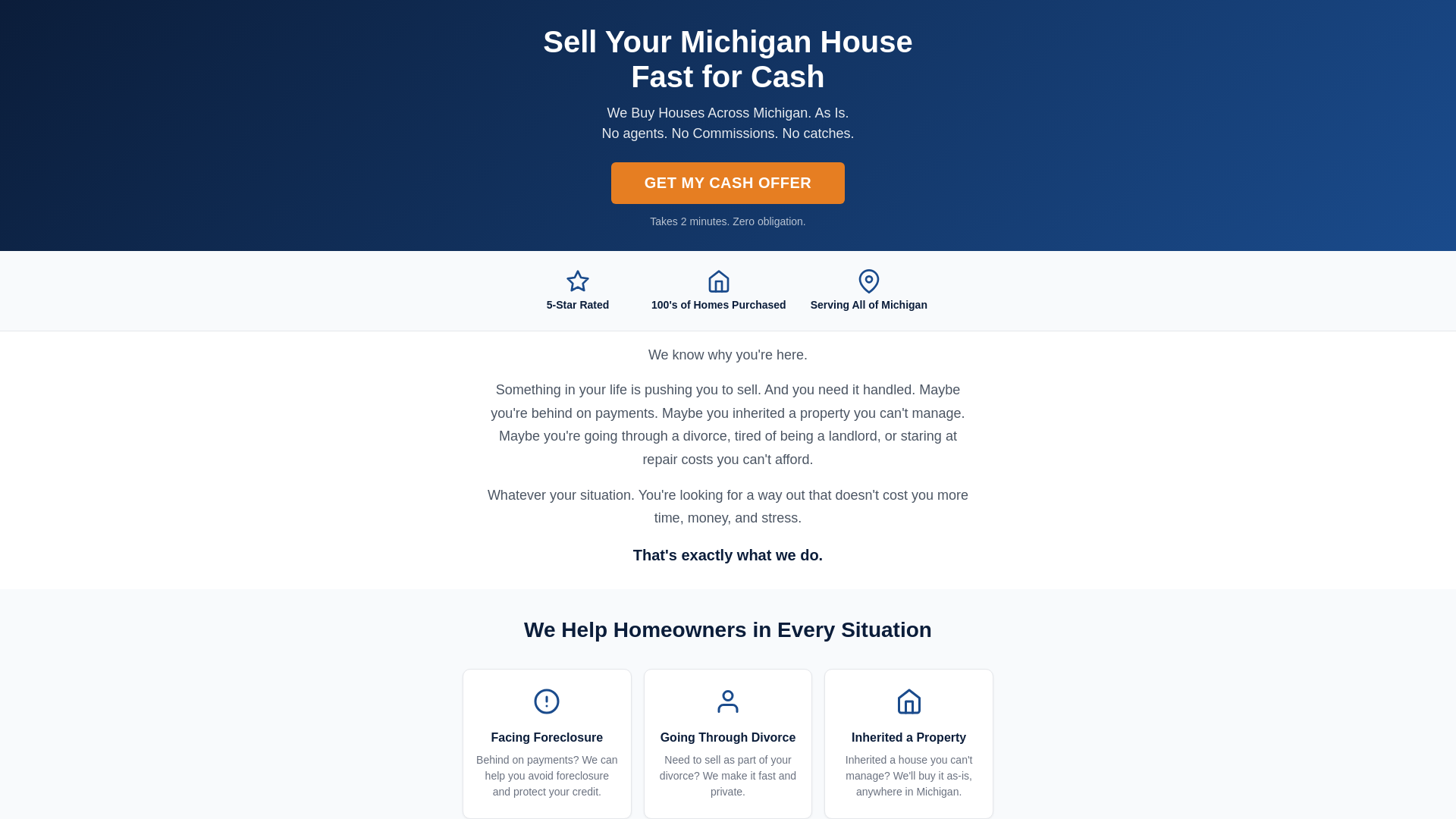 website screenshot of https://sellmymichiganhousefast.pages.dev/
