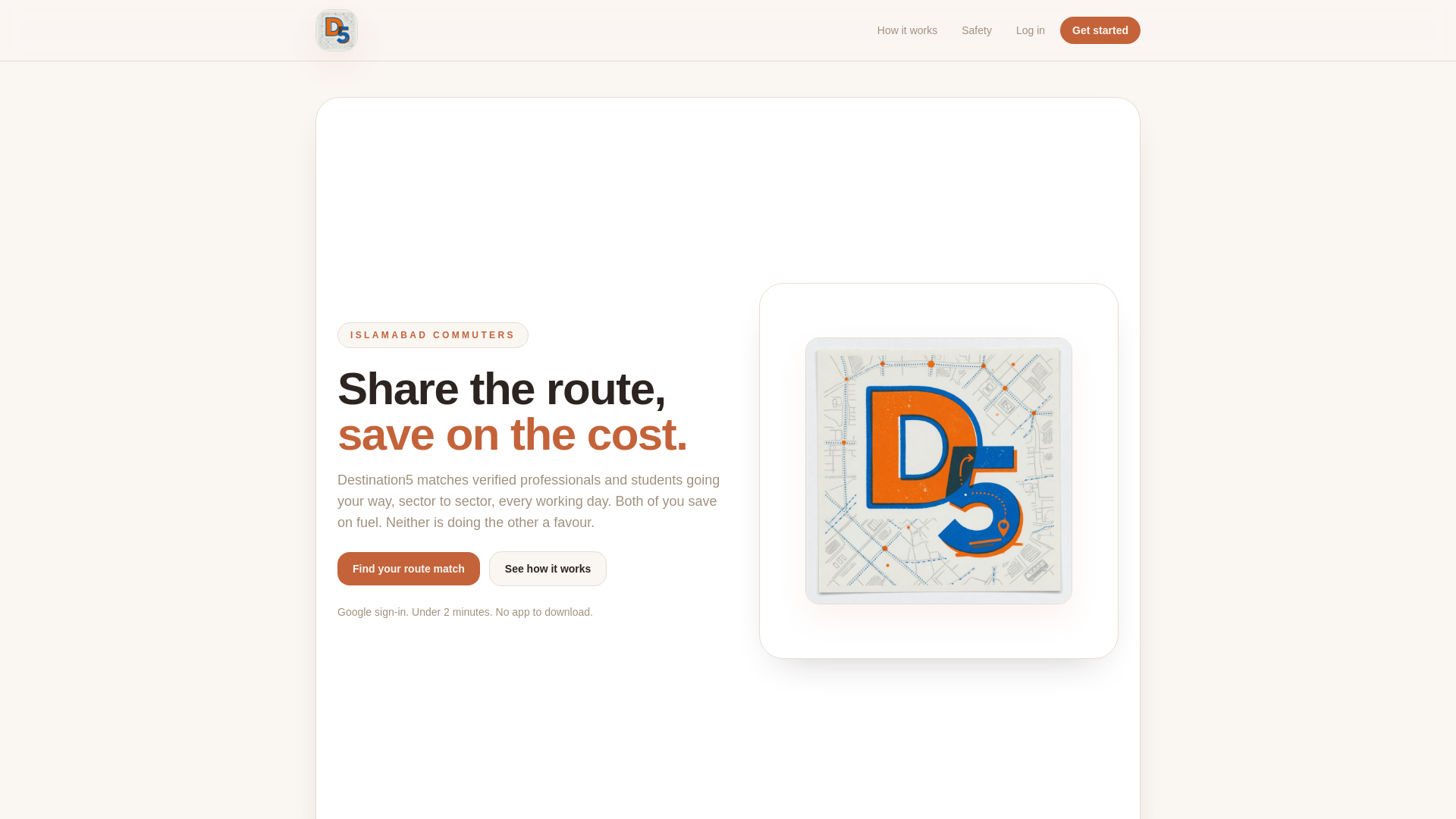 website screenshot of https://destination5.pages.dev/