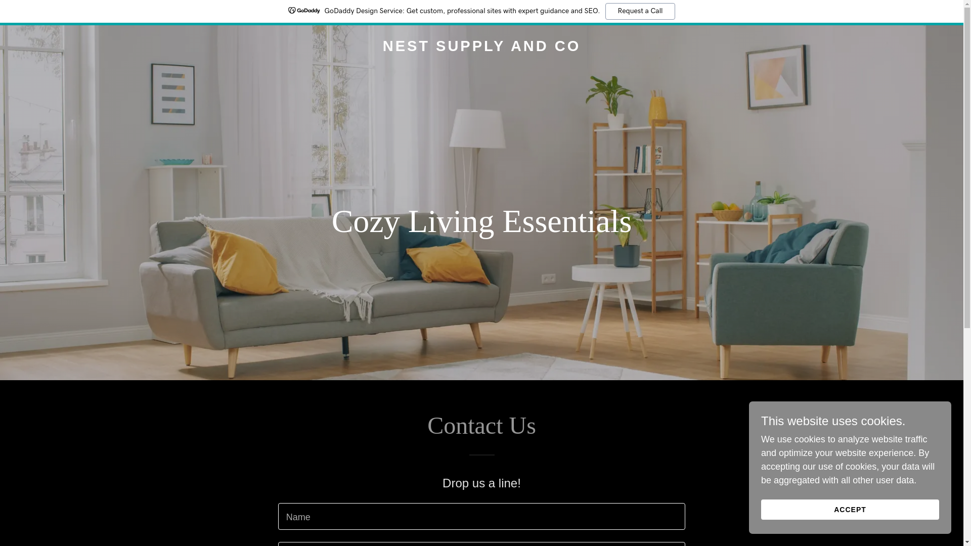 website screenshot of https://nestsupplyandco.com/