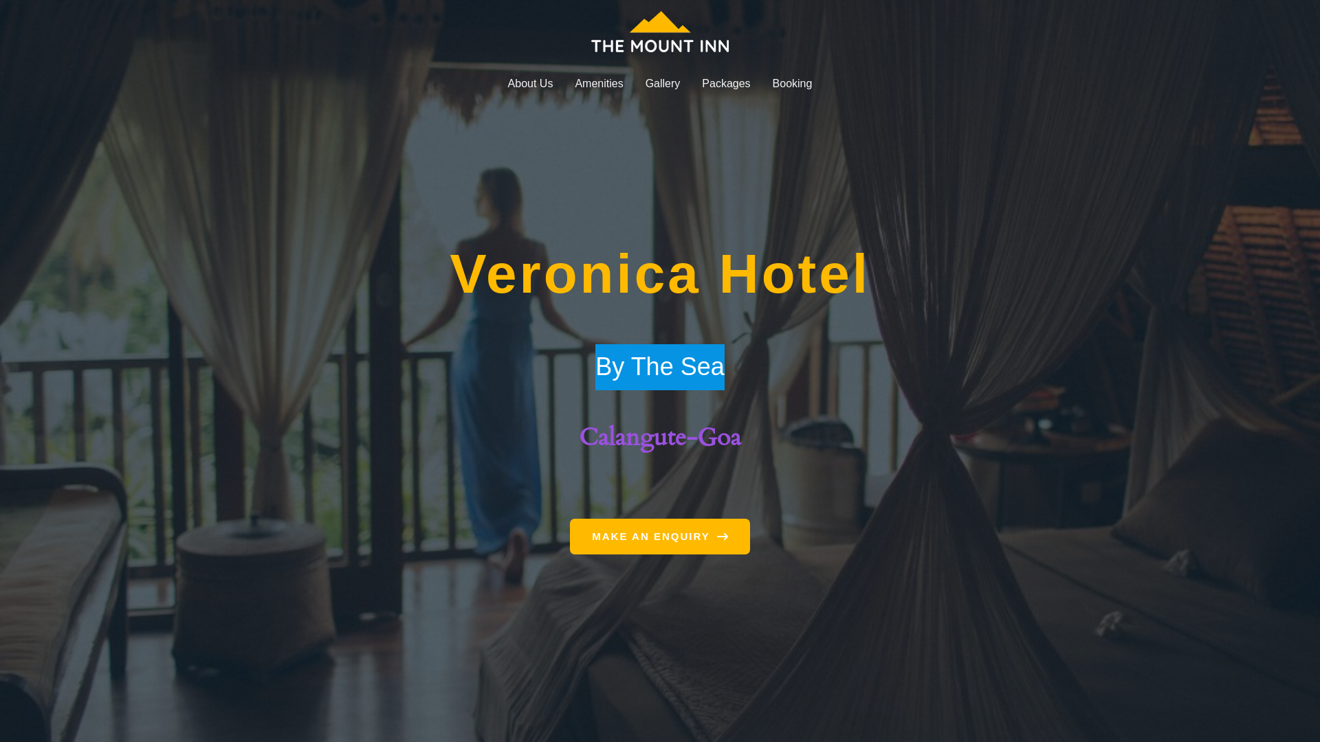 website screenshot of https://veronicahotelgoaindia.com/