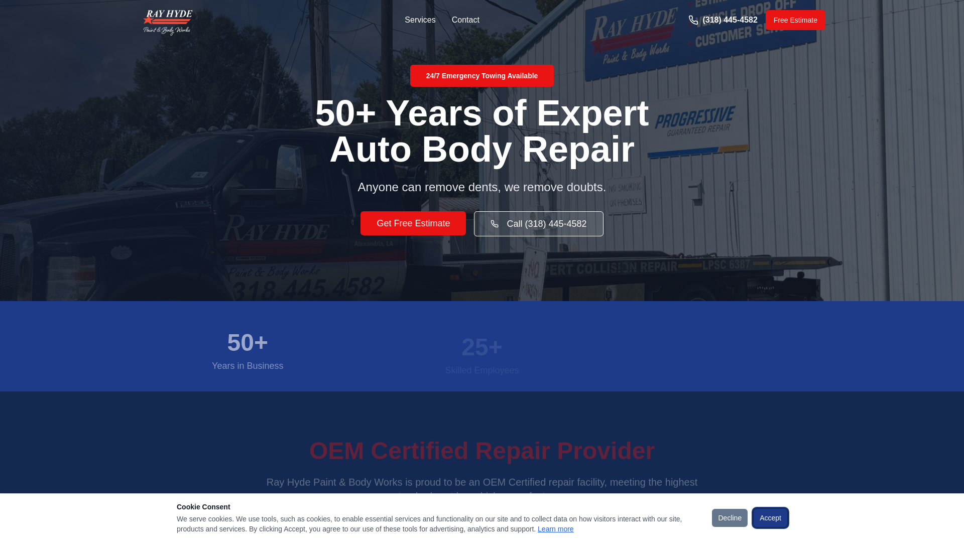 website screenshot of https://rayhydela.com/